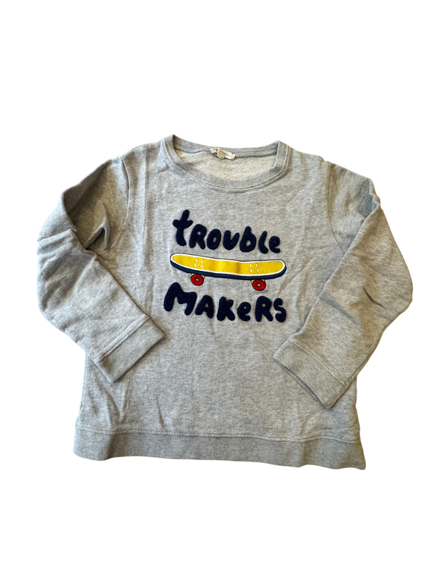 Sweatshirt "Trouble Makers" Grau Gr.8 | Hundred Pieces