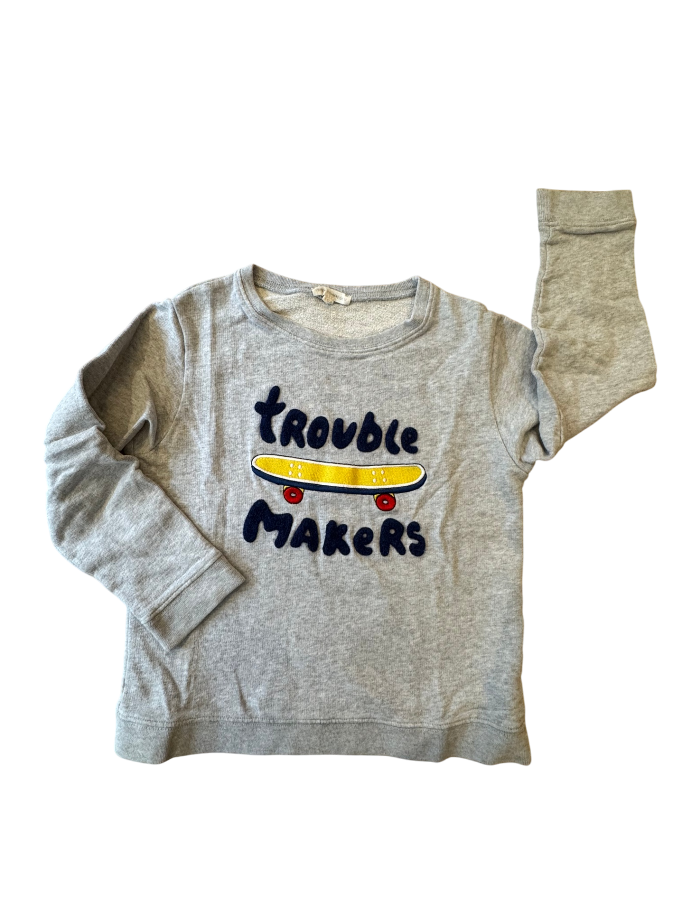 Sweatshirt "Trouble Makers" Grau Gr.8 | Hundred Pieces