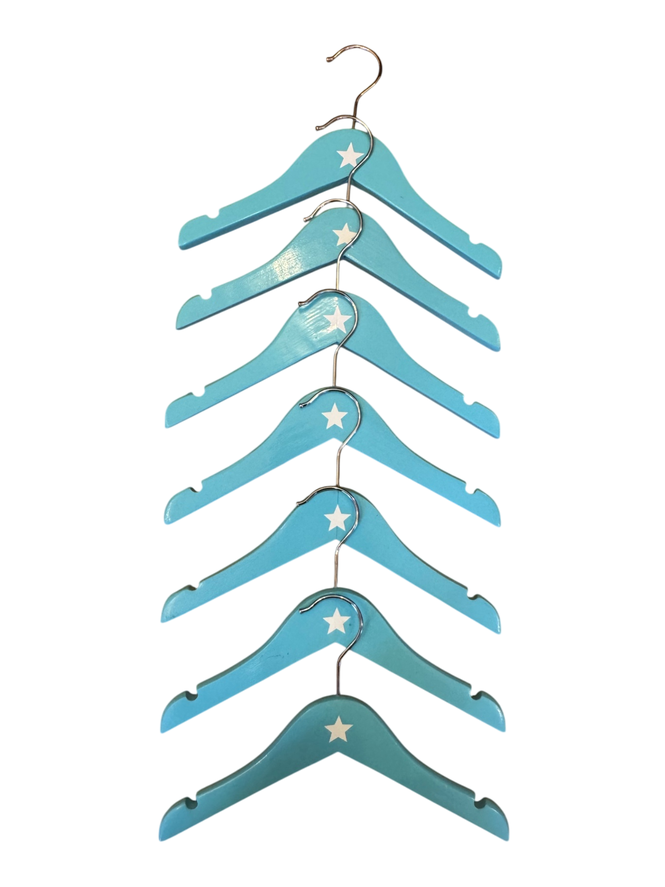 Kleiderbügel 7 Stk. Blau mit weißem Stern Gr. | Marke unbekannt