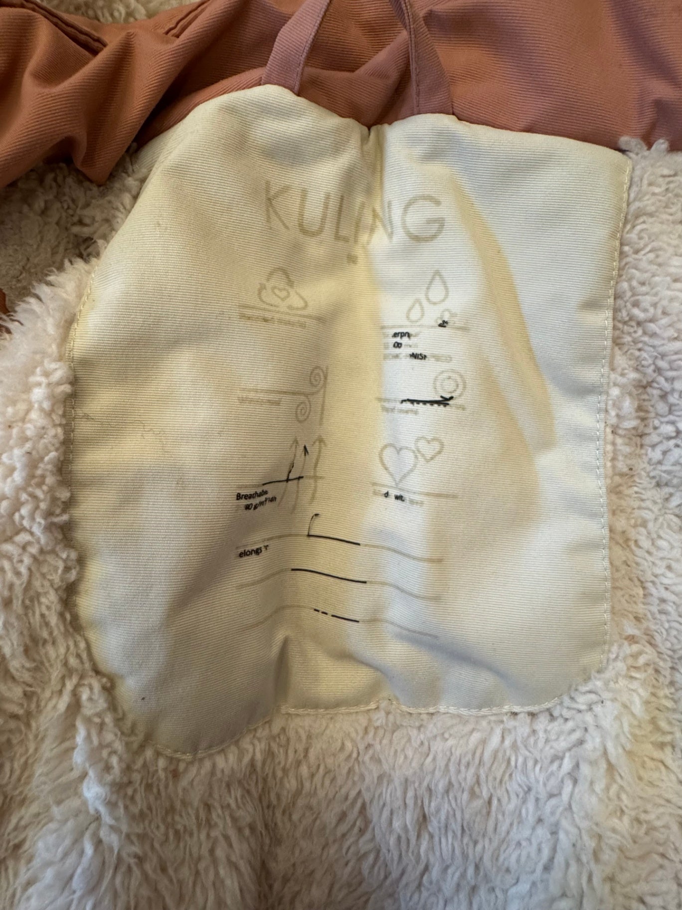 Parka gefüttert Altrosa Gr.98 | Kuling