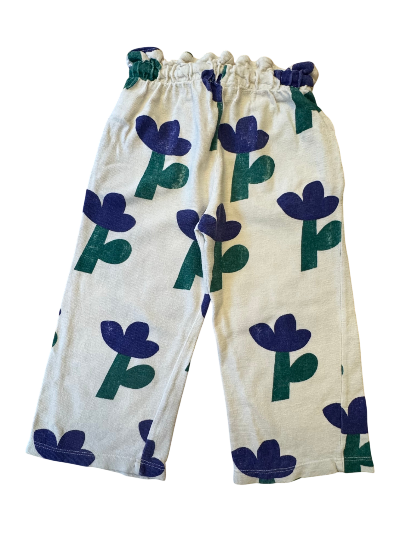 Jersey-Hose Creme mit Blumen-Print Gr.98 | Bobo Choses