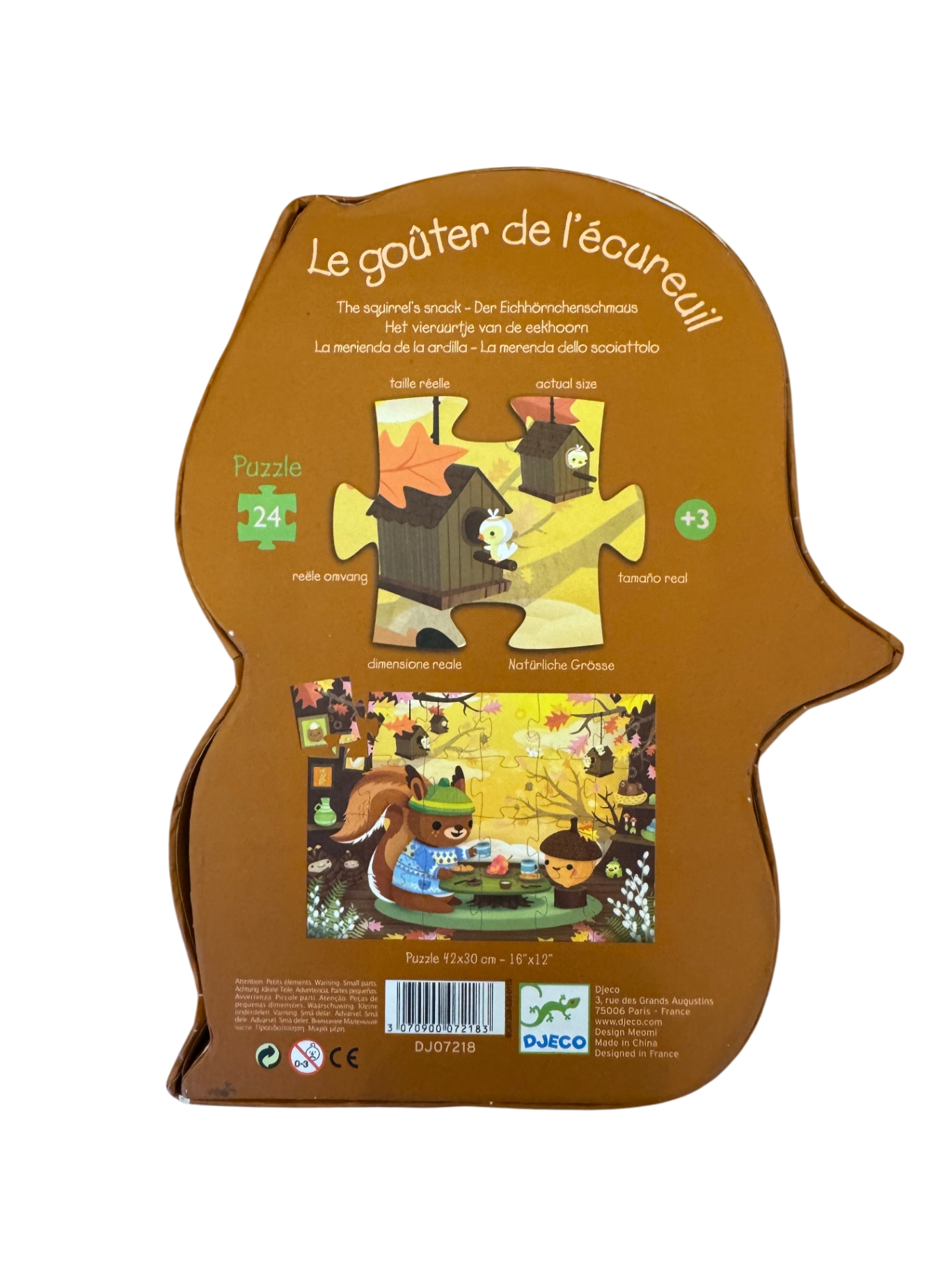 Puzzle "Eichhörnchen" ab 3 Jahre 24 teile | Djeco