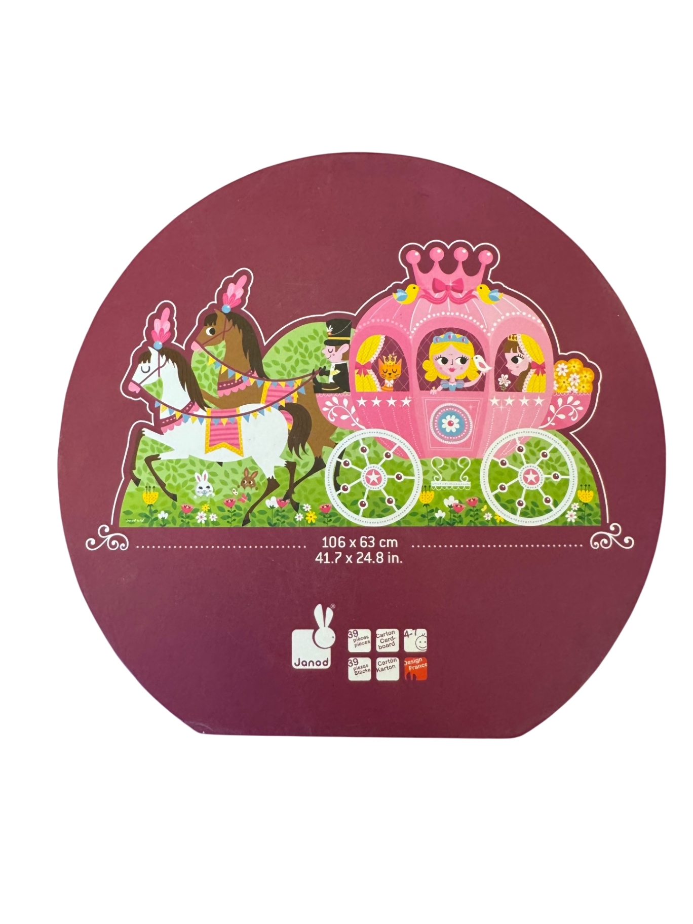 Bodenpuzzle 106*63 cm Puzzle-Koffer  | Janod