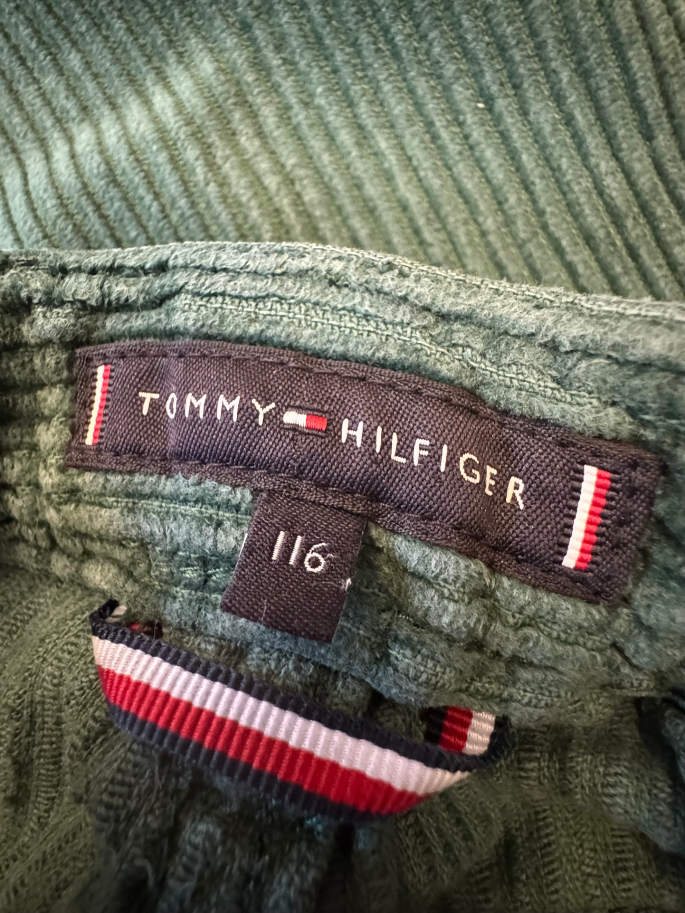 Cord Hose Grün Gr.116 (klein!) | Tommy Hilfiger
