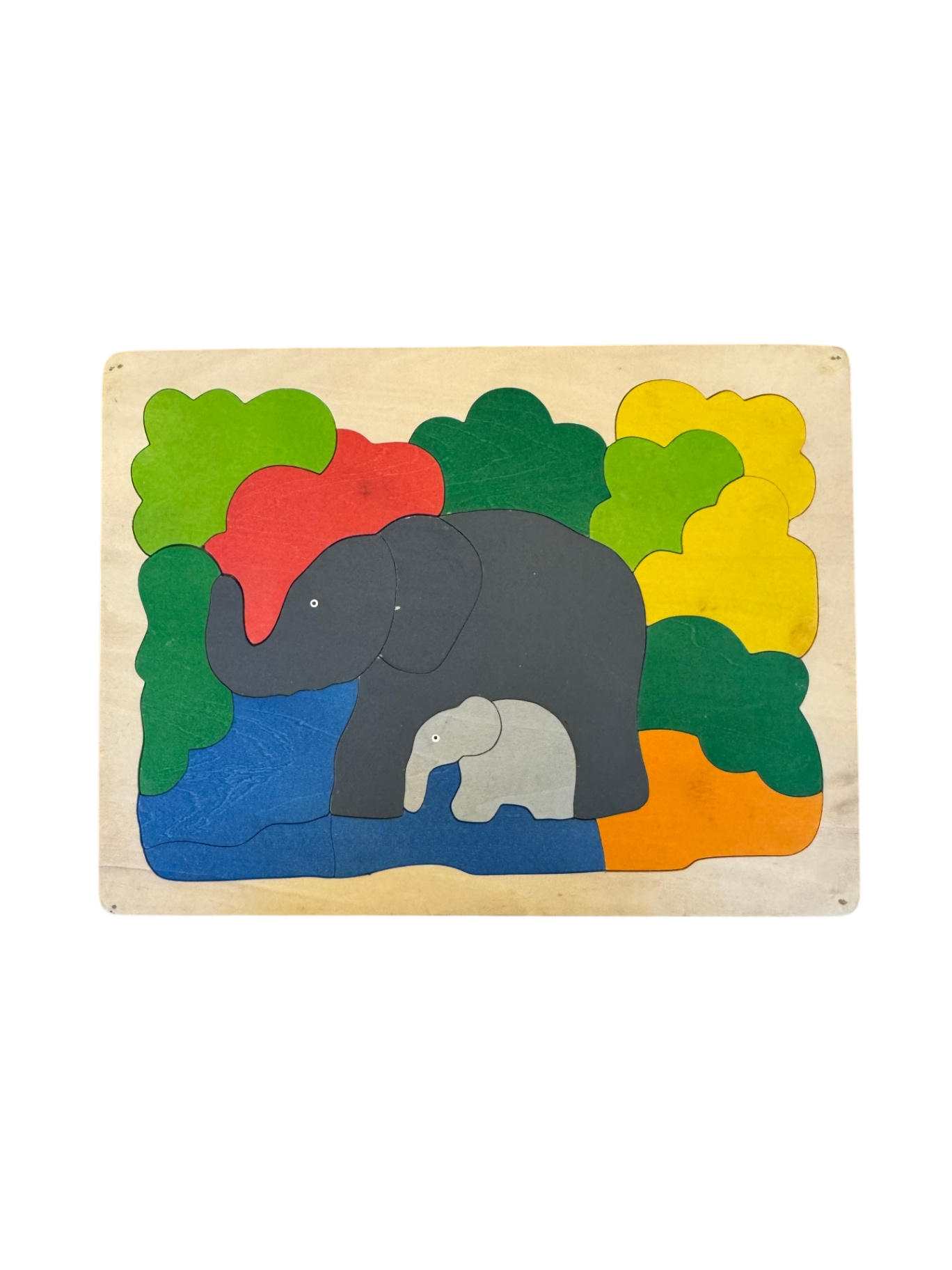 Holz Puzzle bunt Gr.17 Teile | Marke unbekannt