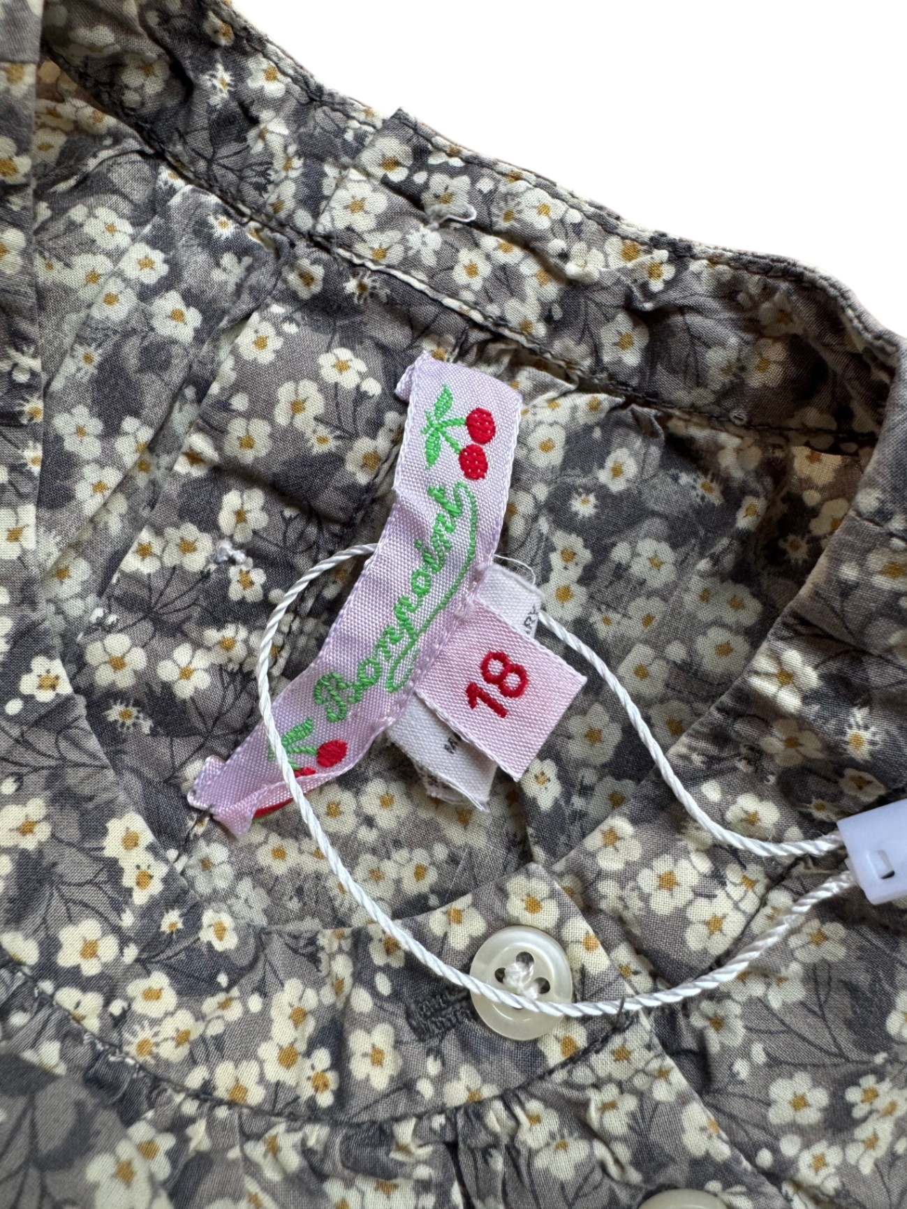 Leichte Bluse mit allover Blumenmuster Gr.68 | Bonpoint