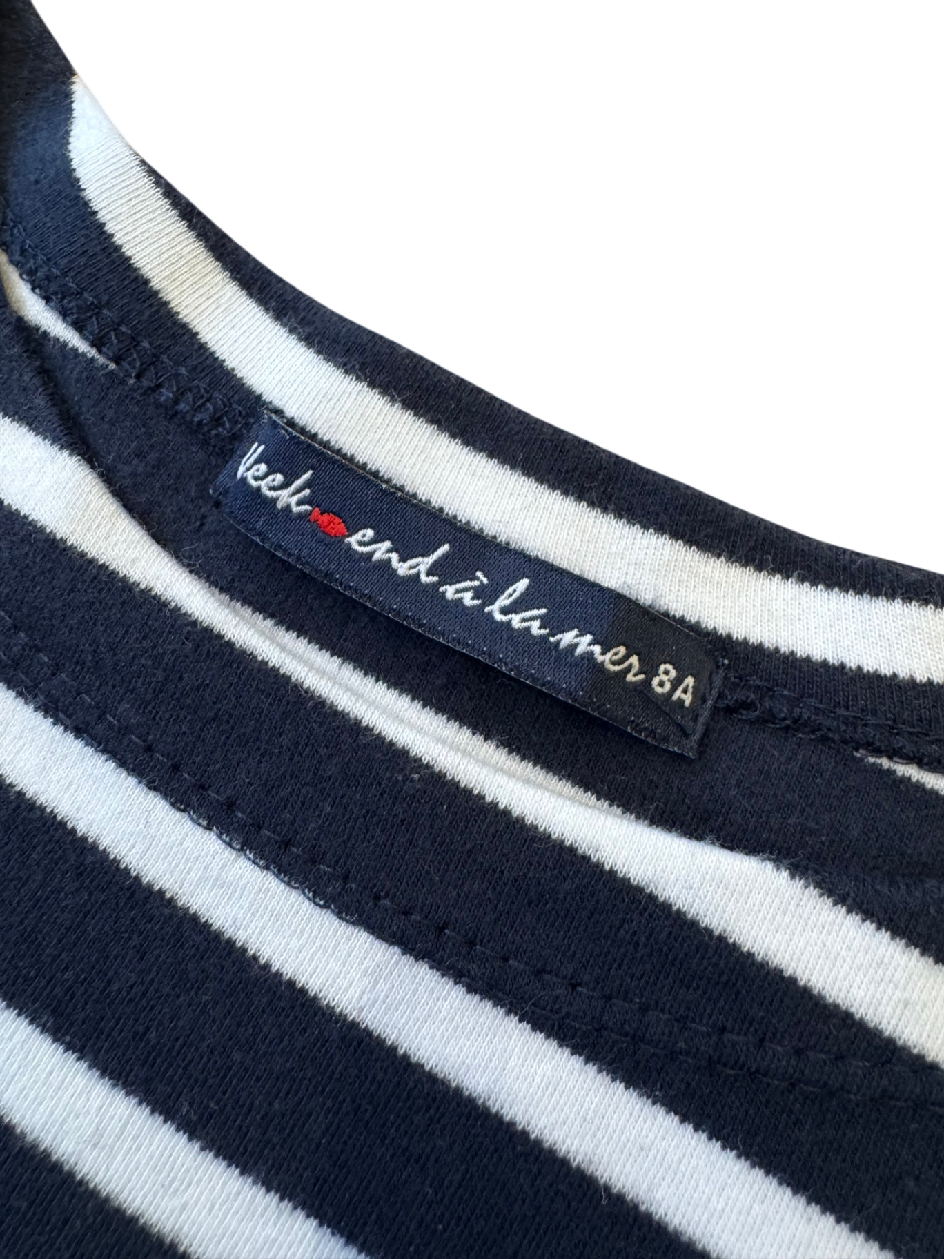 Langarmshirt Marineblau und Weiß Gr.128 | Weekend a la Mer