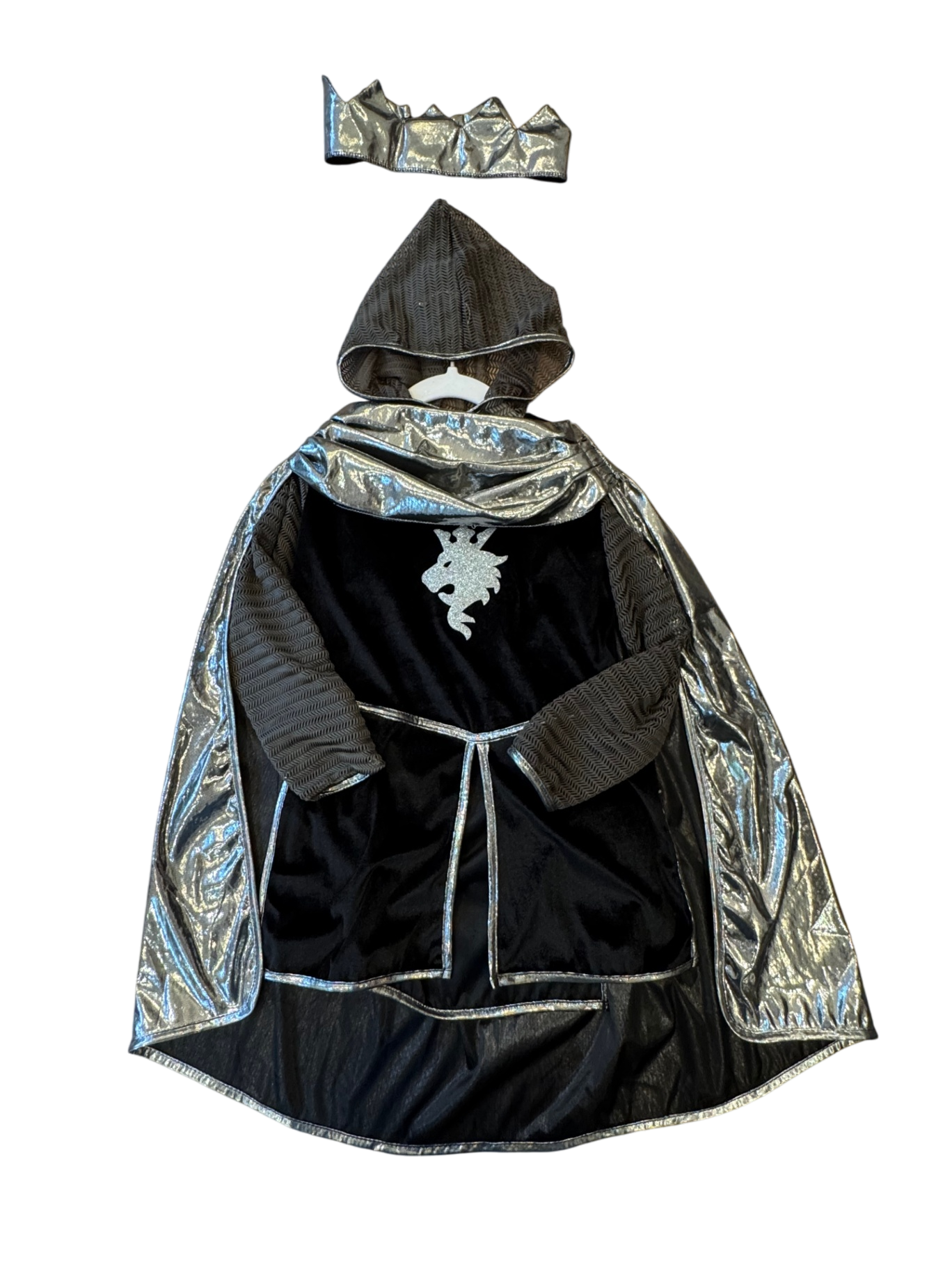 Kostüm Schwarz, Silber Gr.110/116 | Great Pretenders