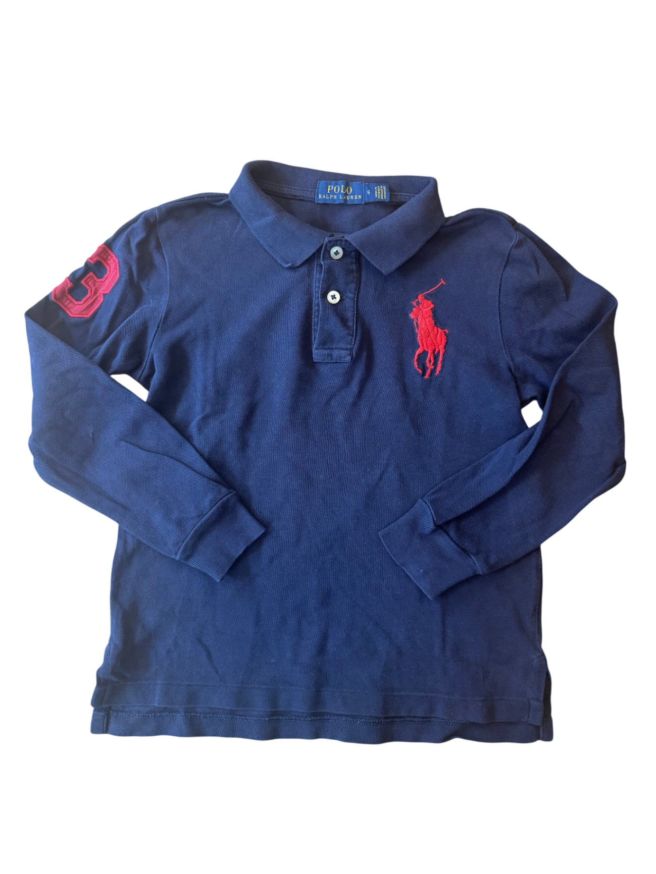 Poloshirt langarm Blau Gr.110 | Polo Ralph Lauren