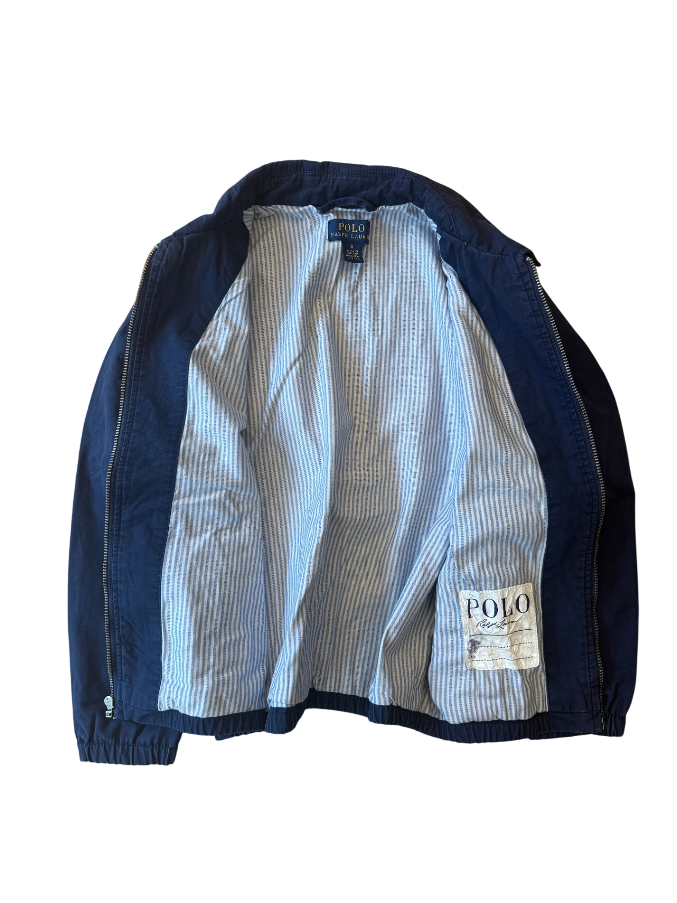 Boys Bayport Baumwollpopeline-Jacke Blau Gr.116 | Polo Ralph Lauren