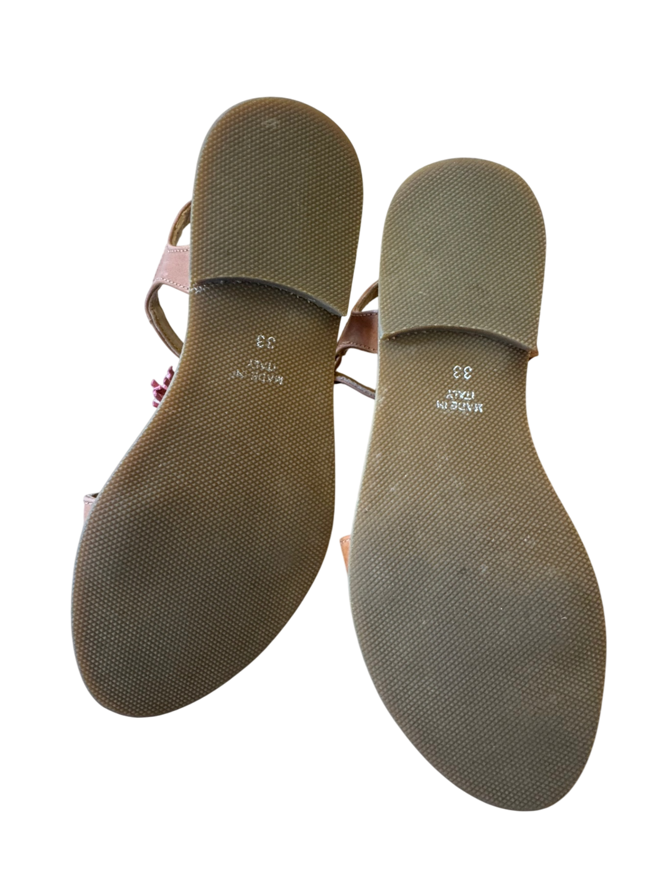 Sandalen Braun, Mehrfarbig (Gelb, Orange, Pink), Fransen Gr.33 | Gallucci