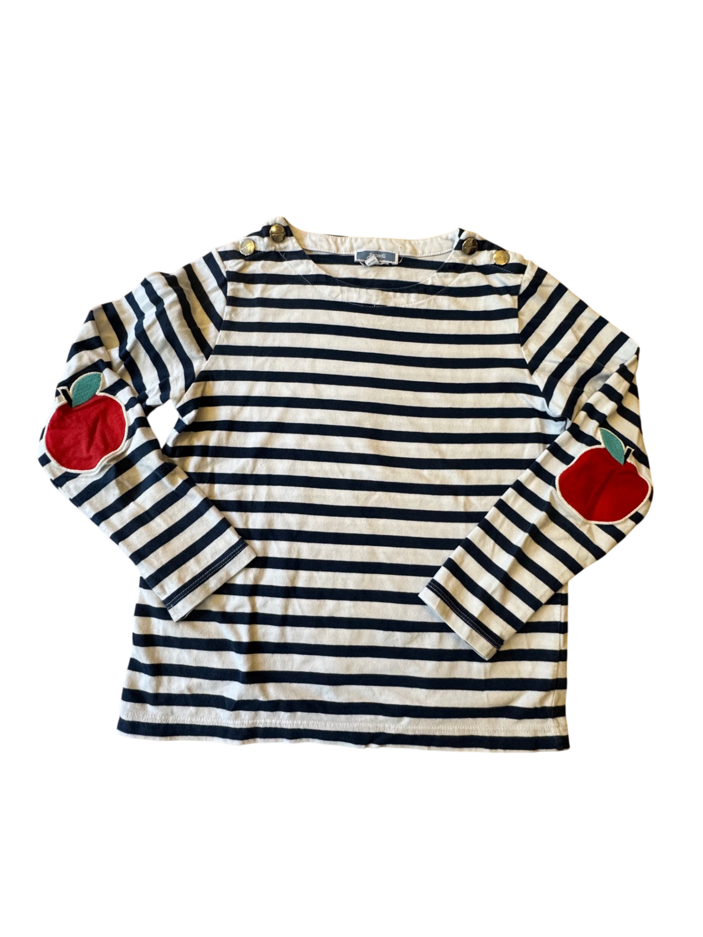 Shirt Marineblau/Weiß gestreift Gr.128 | Jacadi