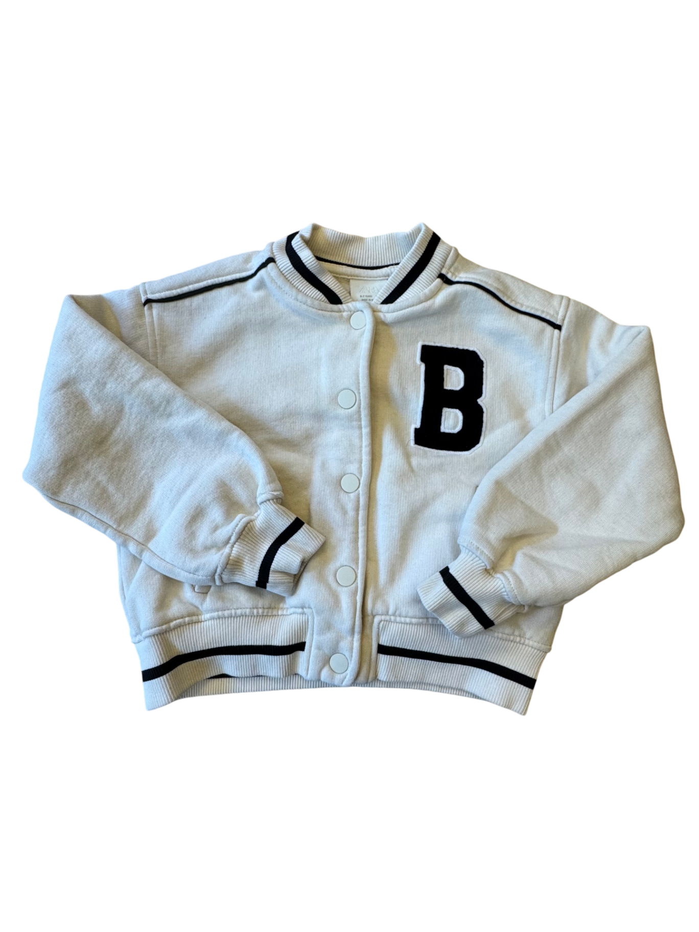 College Jacke Mädchen Cremeweiß Gr.122 | ZARA