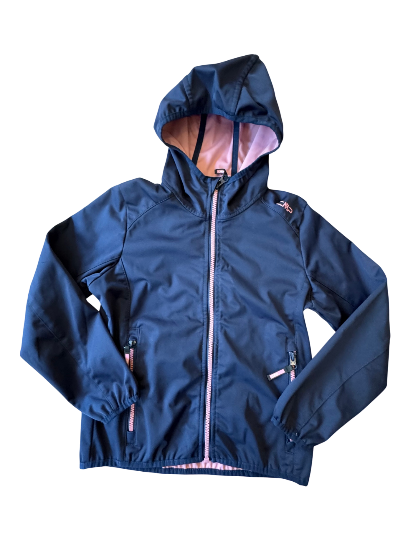 Regenjacke Dunkelblau mit pinken Akzenten Gr.128 | CMP