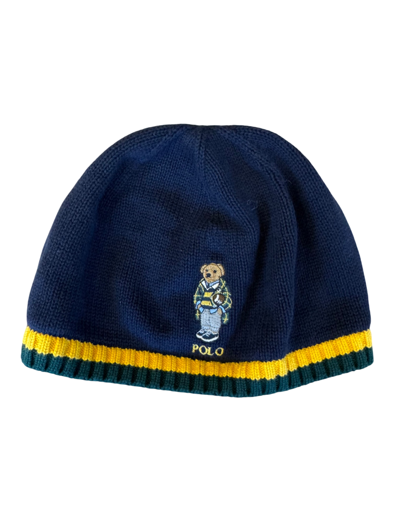Gestrickte Mütze Beanie dunkelblau Gr.51cm | Ralph Lauren