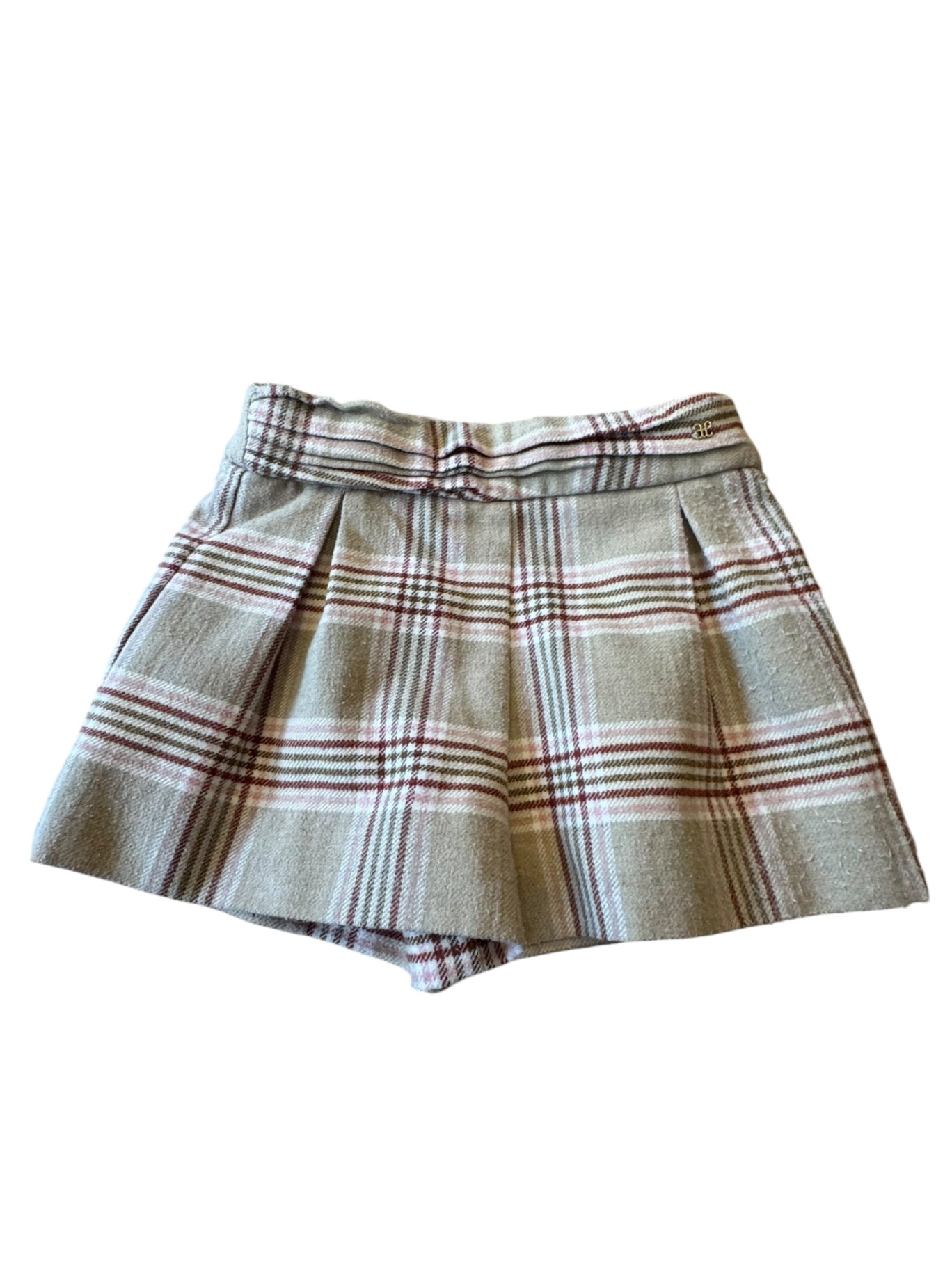 Shorts Mädchen Beiges Karomuster Gr.110 | Abel & Lula