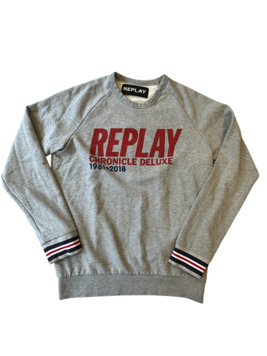 Sweatshirt Grau Logo-Print Gr.176 | Replay