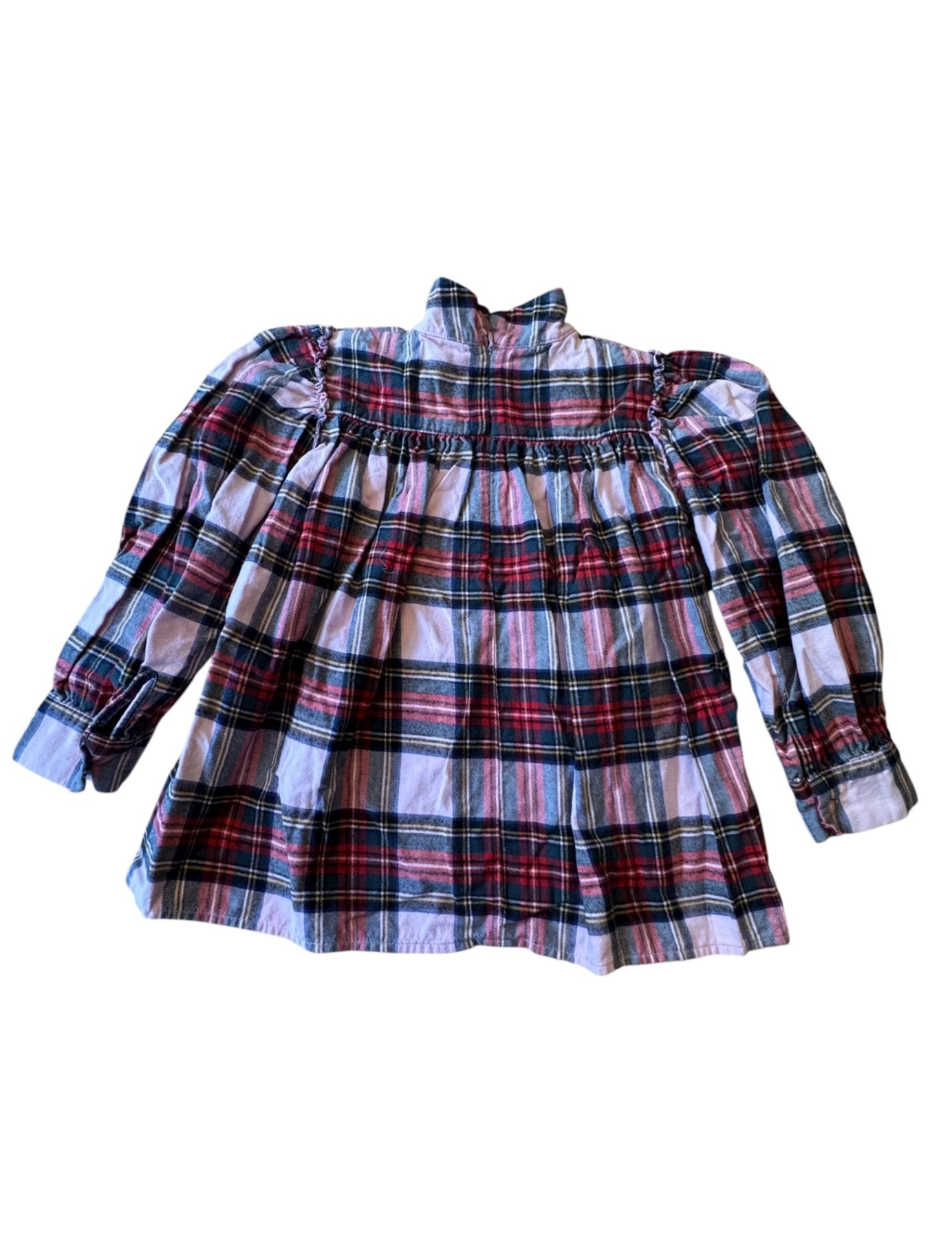 Bluse Mädchen Rot kariert Gr.128 | Morley