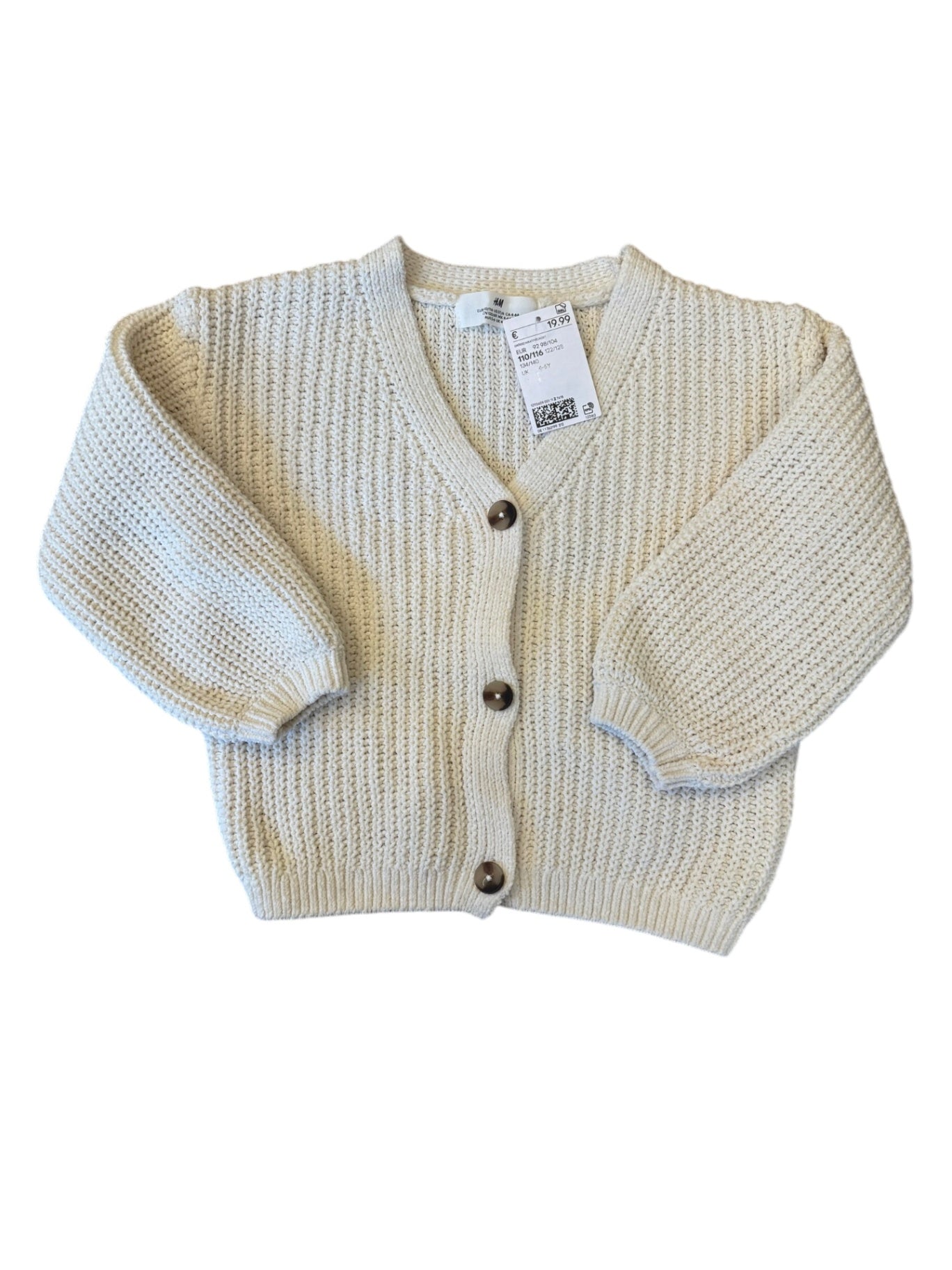 Cardigan grobstrick Creme Gr.110 | H&M