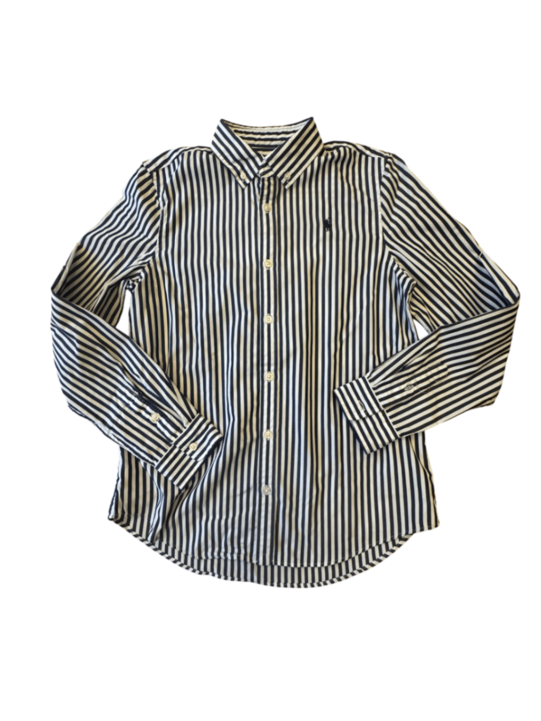 Hemdbluse Blau-Weiß gestreift Gr.16 | Polo Ralph Lauren