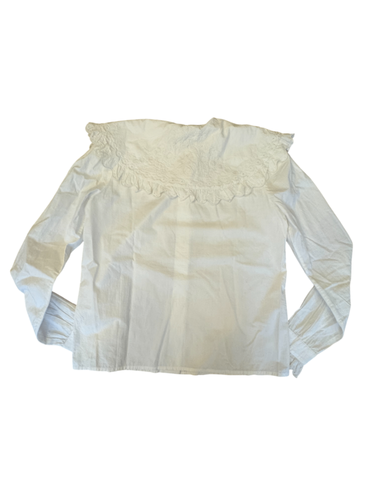Bluse Weiß mit Spitzenkragen Gr.14 | Les Coyotes de Paris