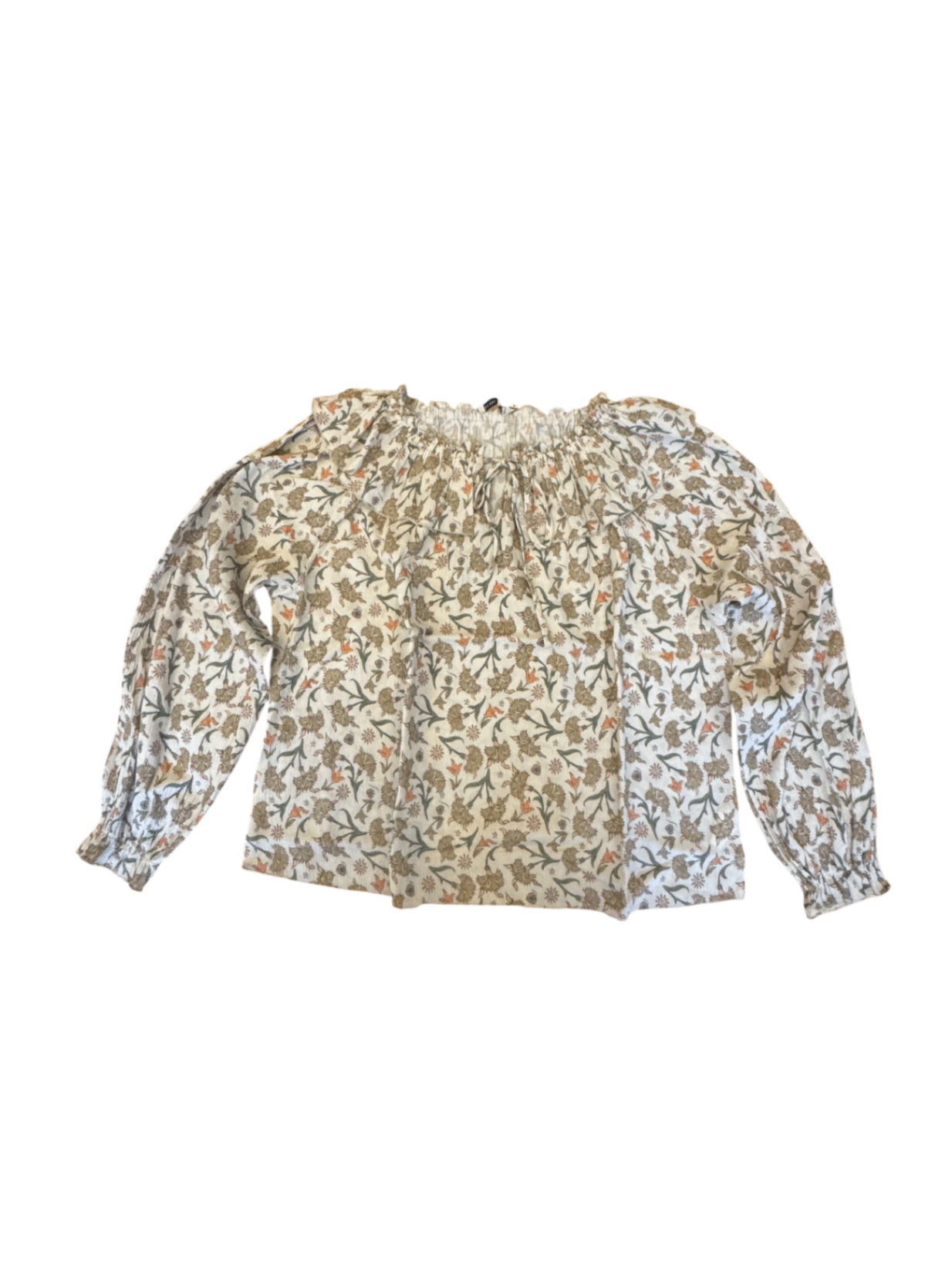 Bluse Beige mit floralem Muster Gr.12 | The New Society