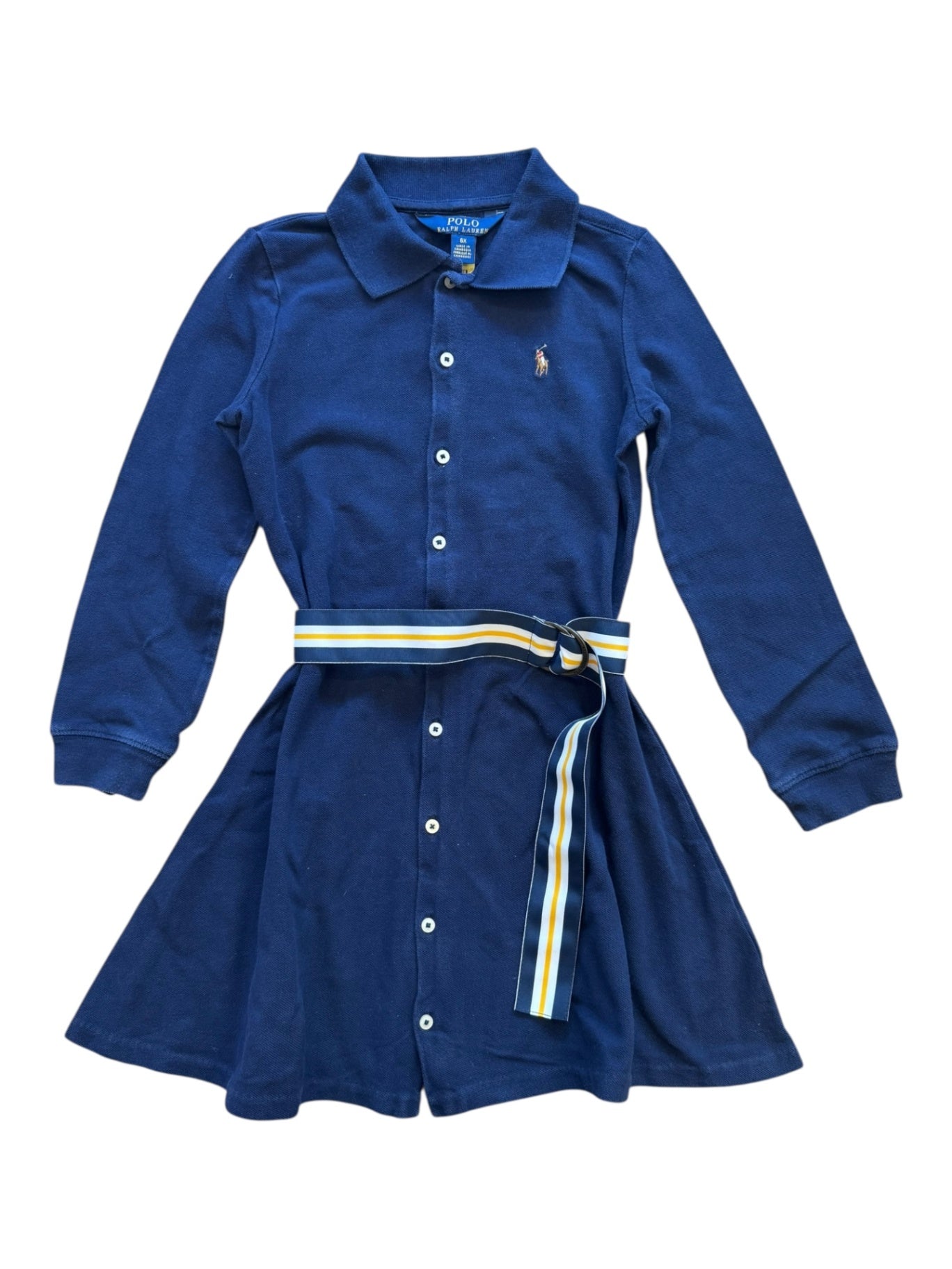 Polo-Kleid langarm Blau Gr.116 | Polo Ralph Lauren