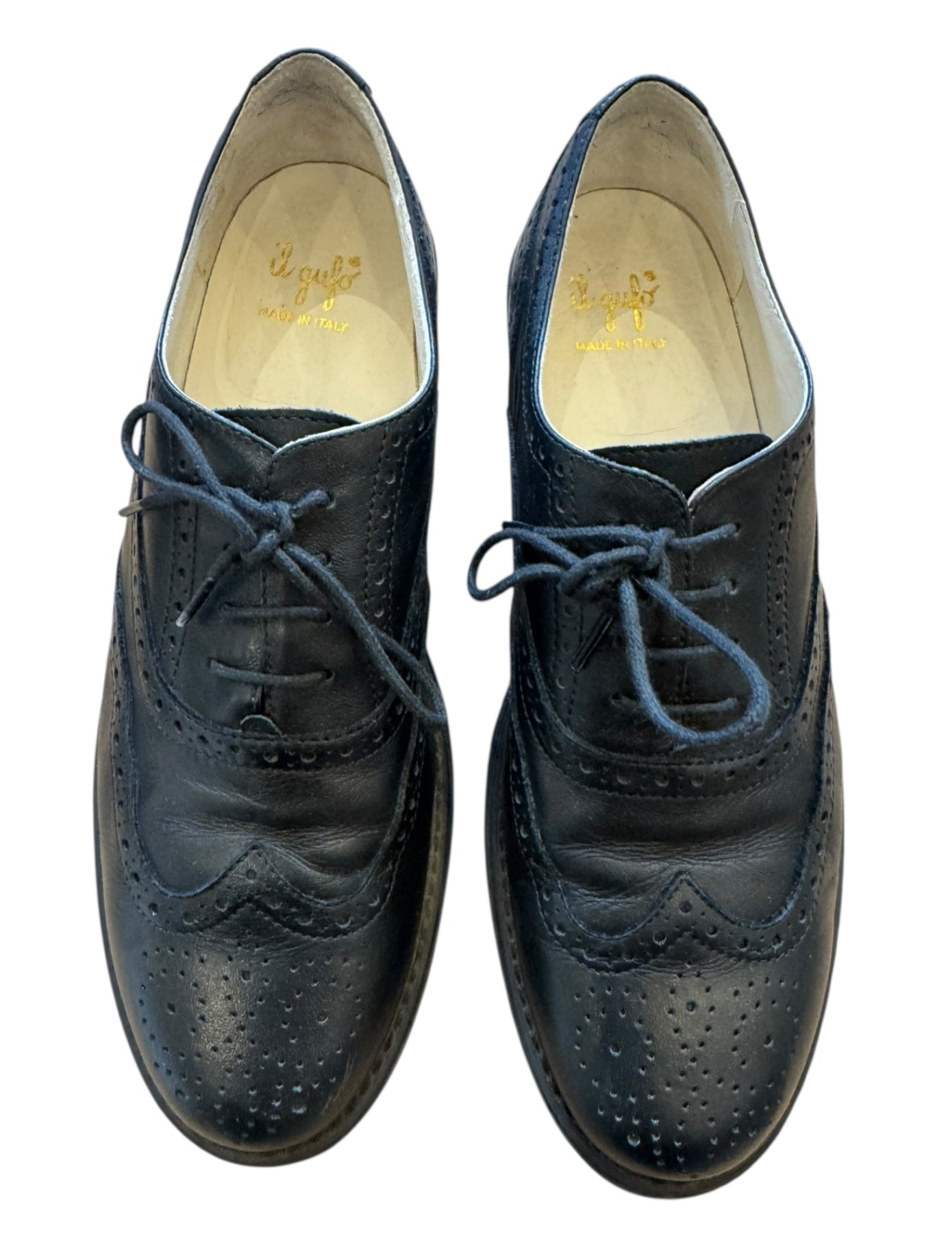 Schnürschuh Budapester Jungs Schwarz Gr.38 | Il Gufo