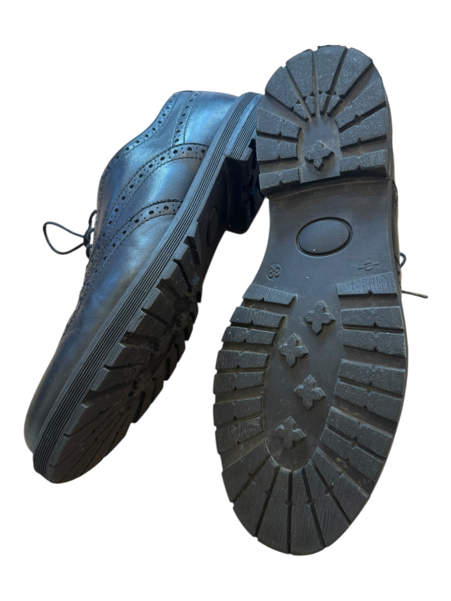 Schnürschuh Budapester Jungs Schwarz Gr.38 | Il Gufo