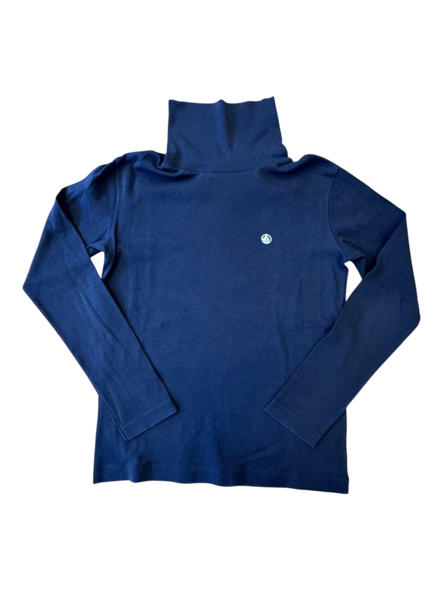 Rollkragenpullover unisex Dunkelblau Gr.134/140 | Petit Bateau
