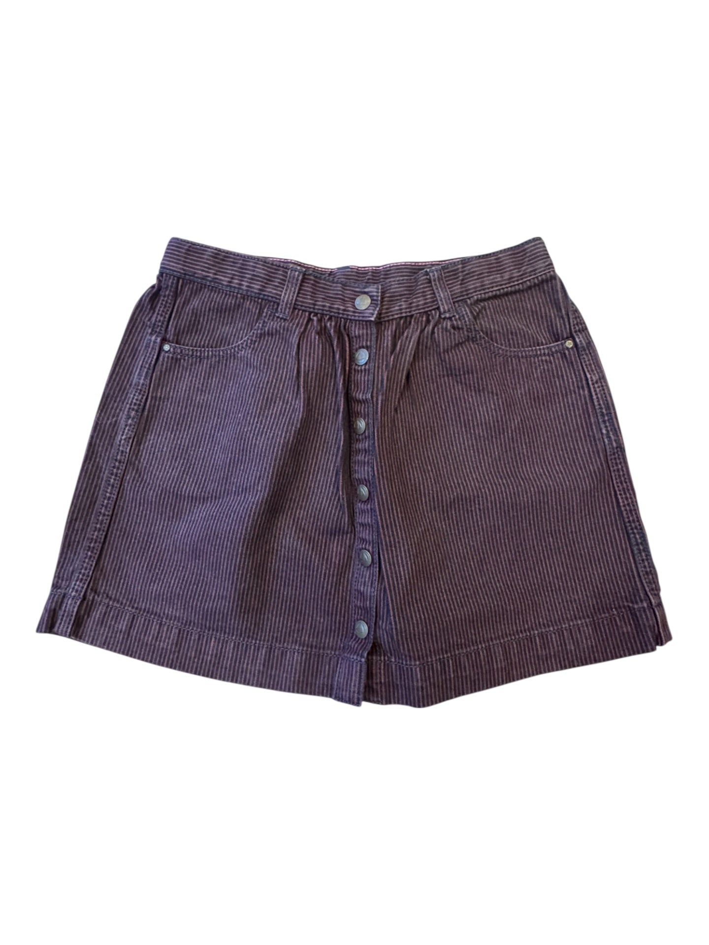 Mini-rock Braun mit roten Streifen Gr.134 | Petit Bateau