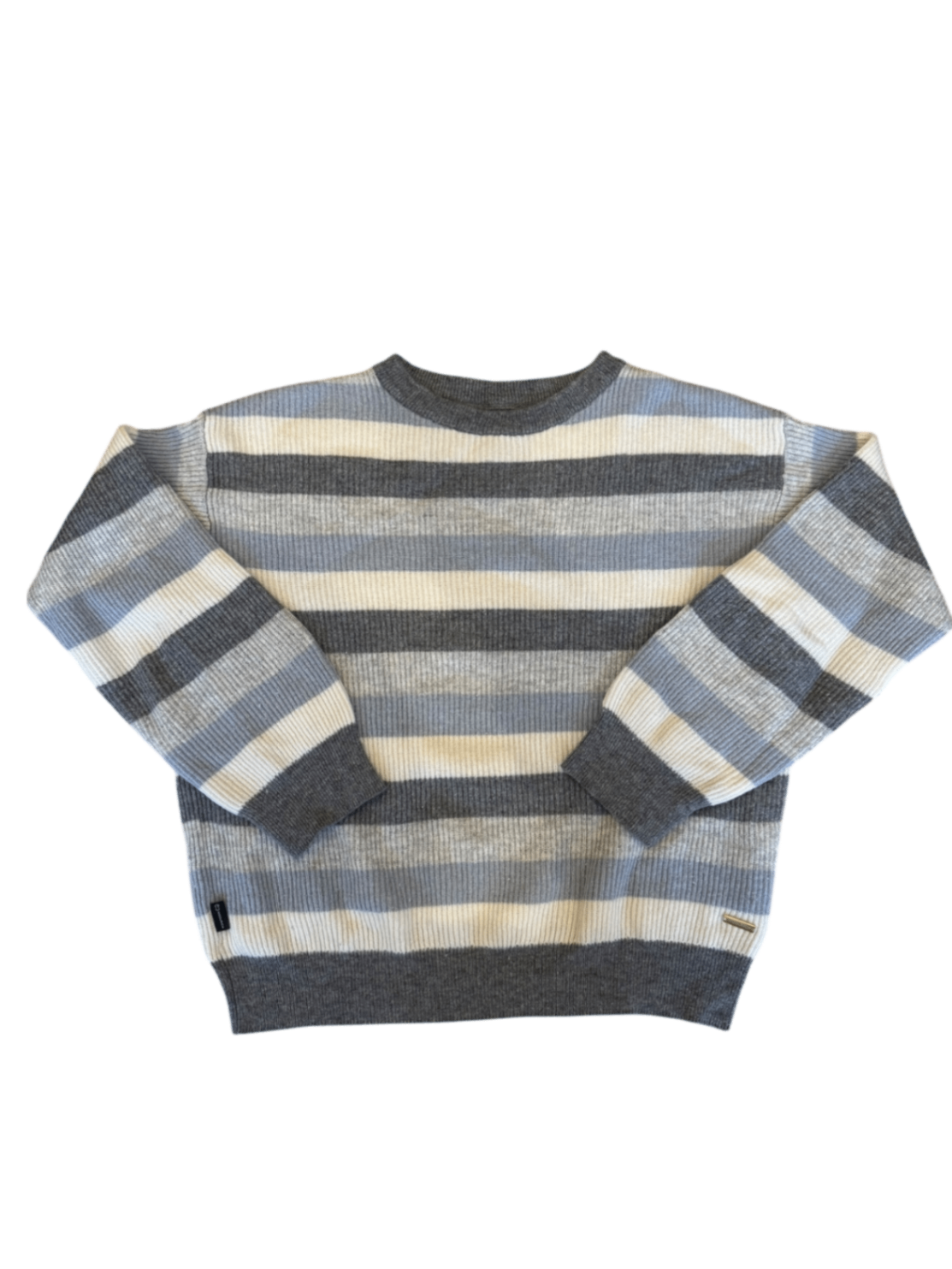 Pullover Grau gestreift Gr.12 | Woolrich