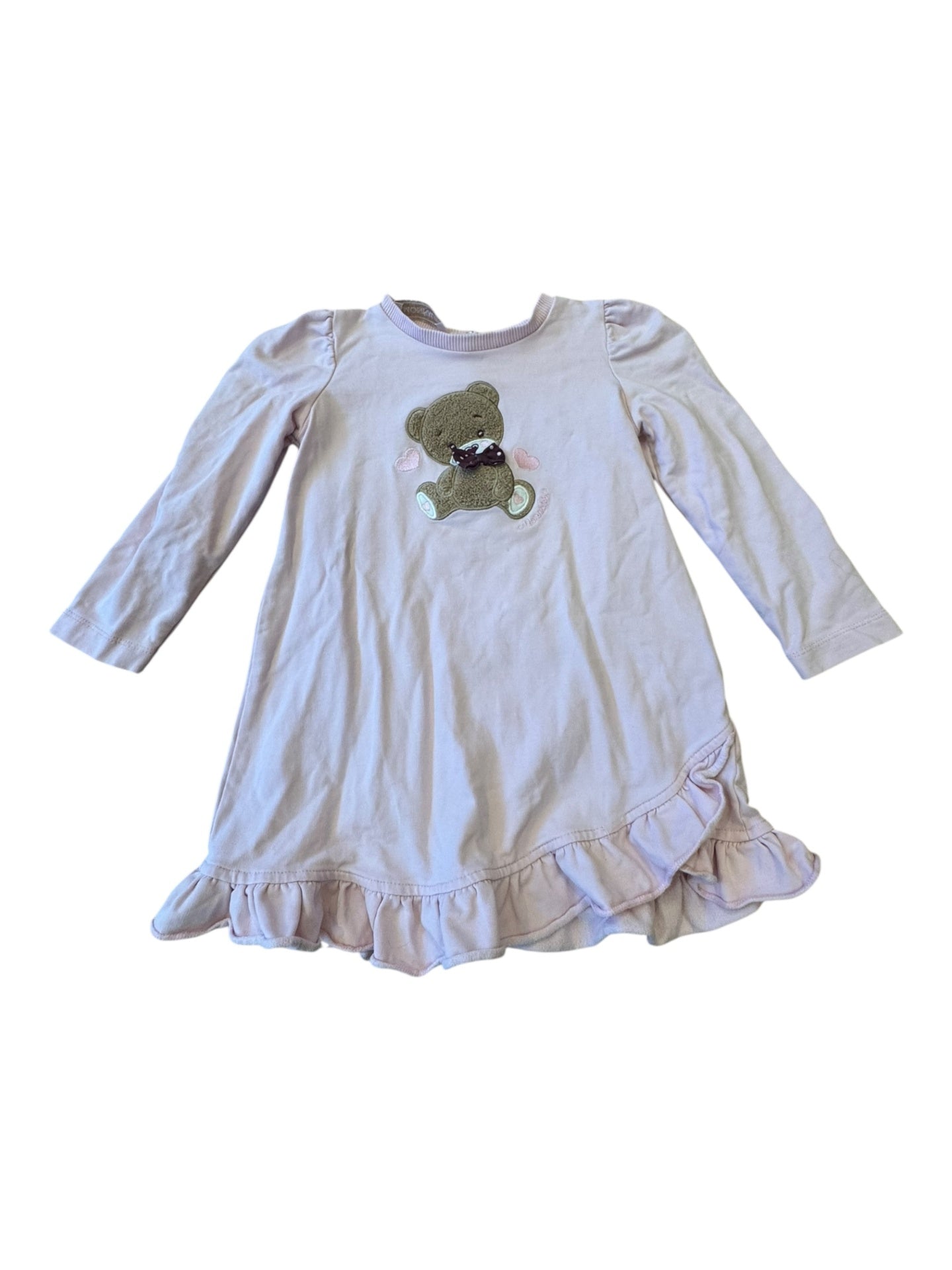 Kleid Rosa mit Bärchen-Motiv Gr.3 | Monnalisa