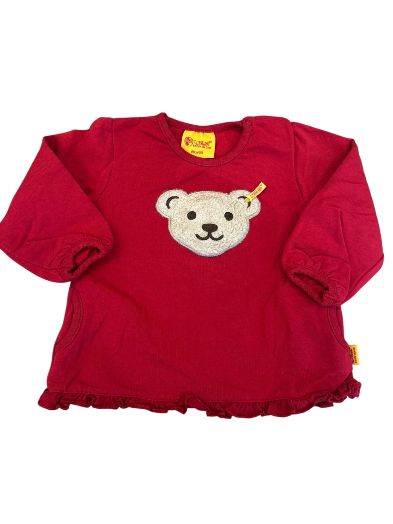 Sweatshirt Rot Gr.68 | Steiff