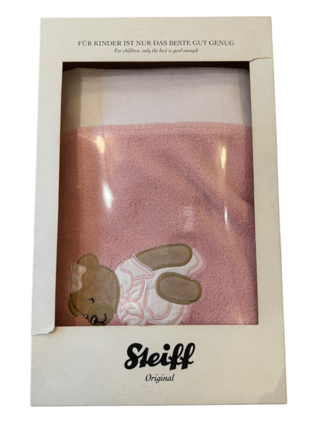 Kuscheldecke für Mädchen Rosa Gr.110*75cm | Steiff