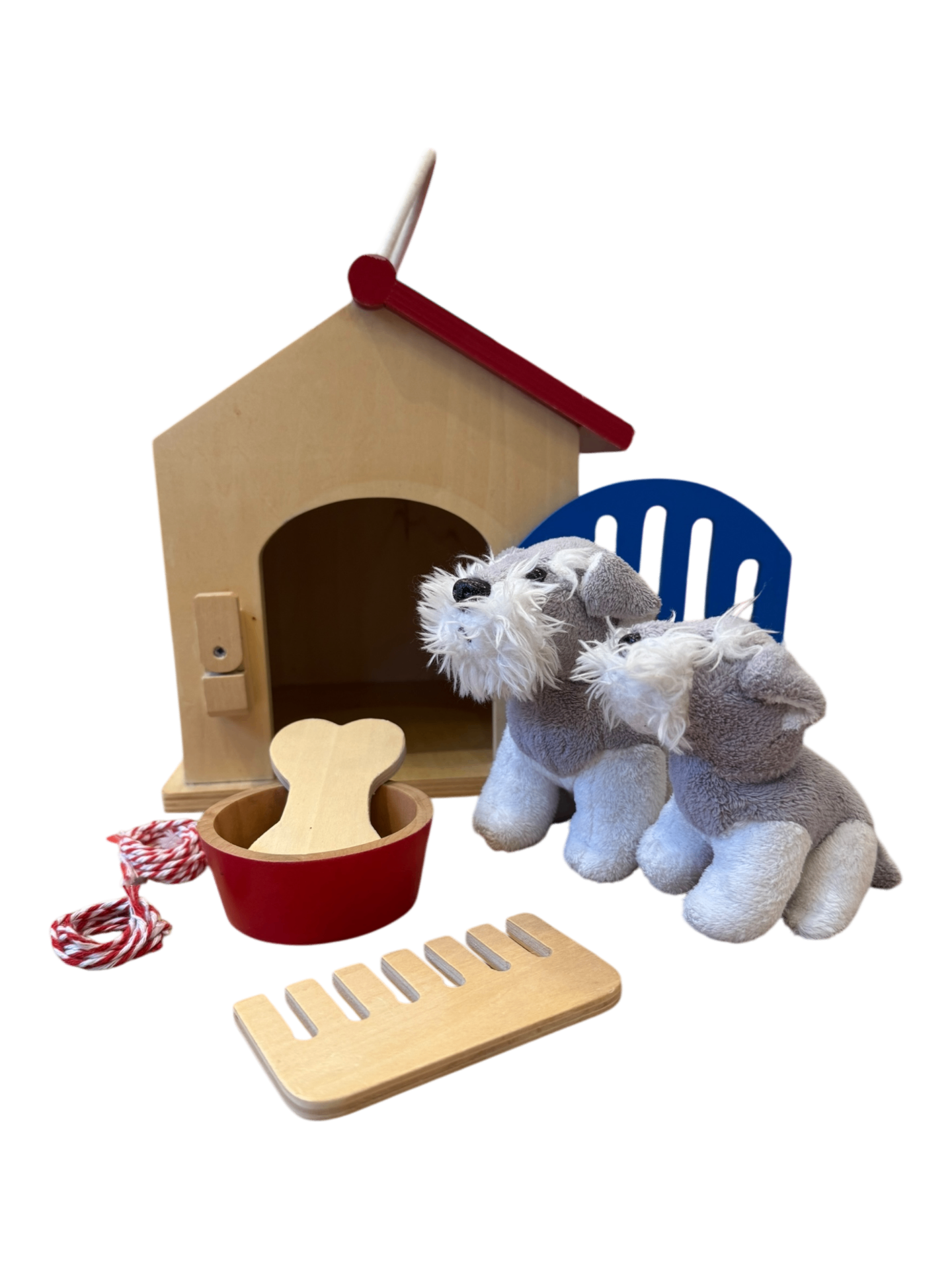 Hundehütte Holz "Small Foot" Bunt (Gelb, Rot, Blau) Gr. | Legler