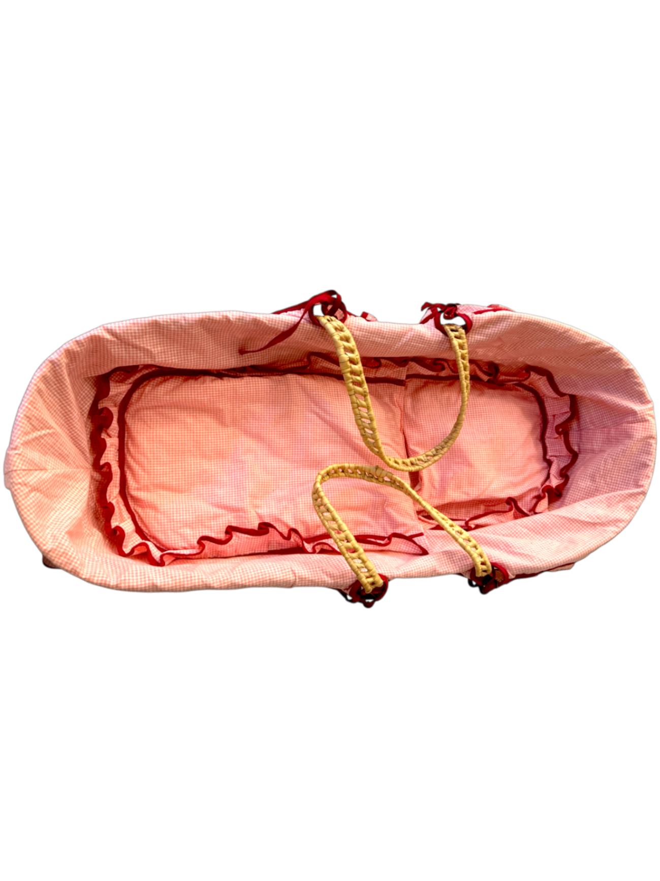 Puppenbett aus Weidengeflecht mit Stoffeinlage Gr.65*29*20 | Marke unbekannt