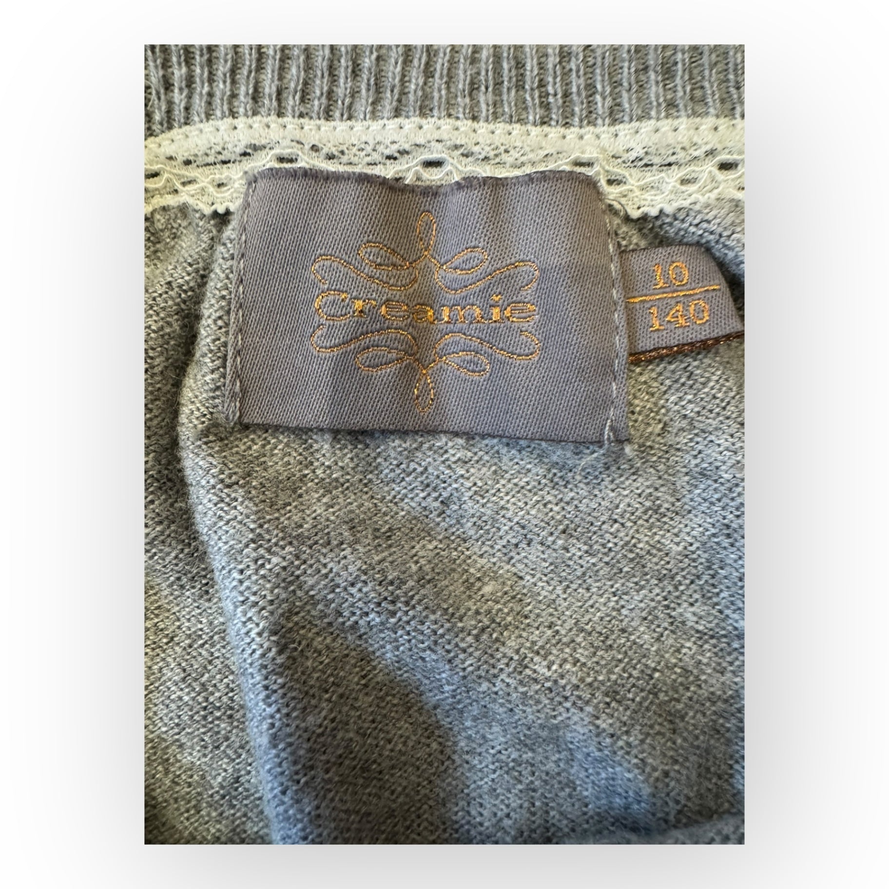 Cardigan Grau Gr.140 | Creamie