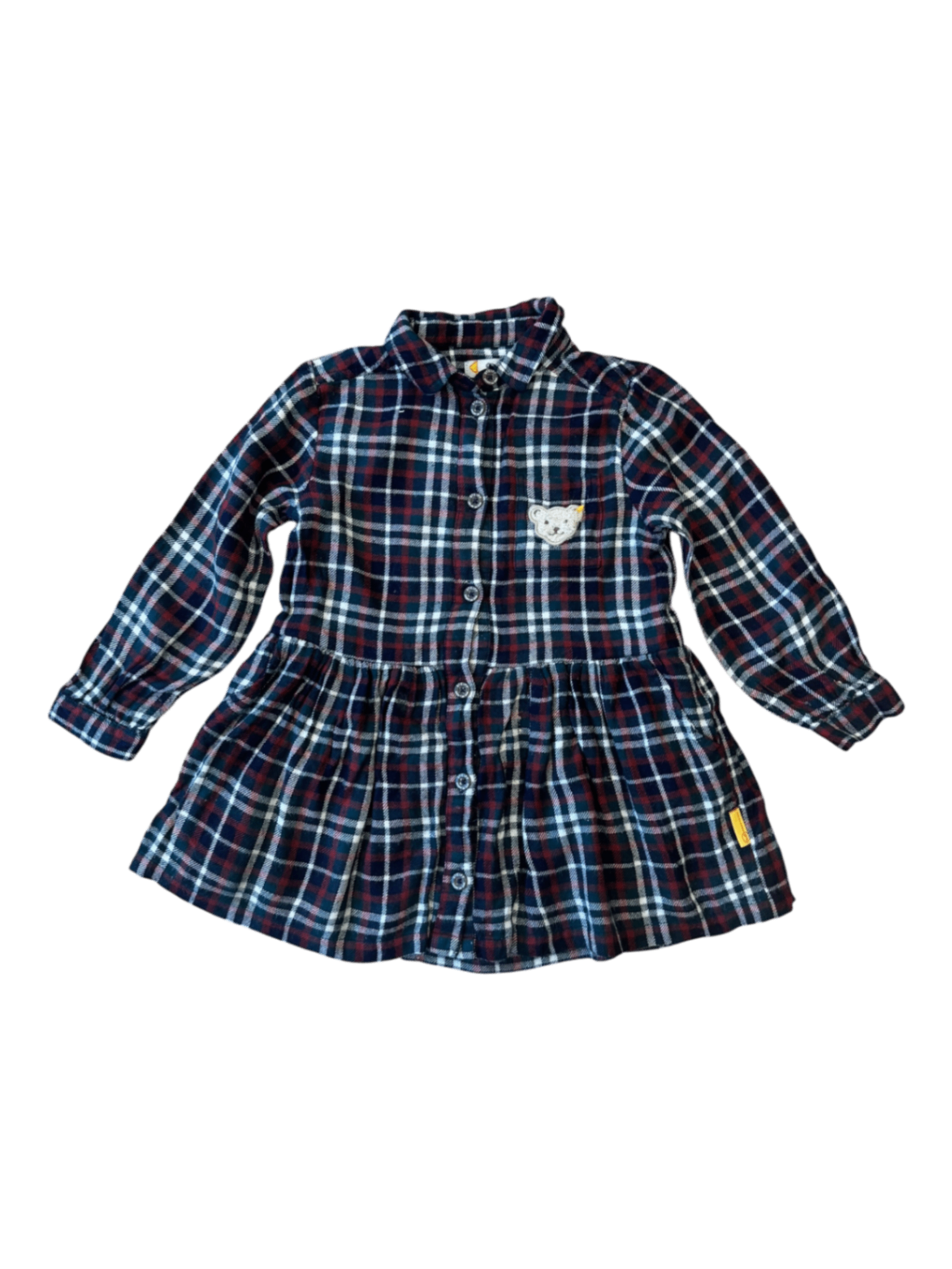 Kleid Flanell kariert Gr.86 | STEIFF
