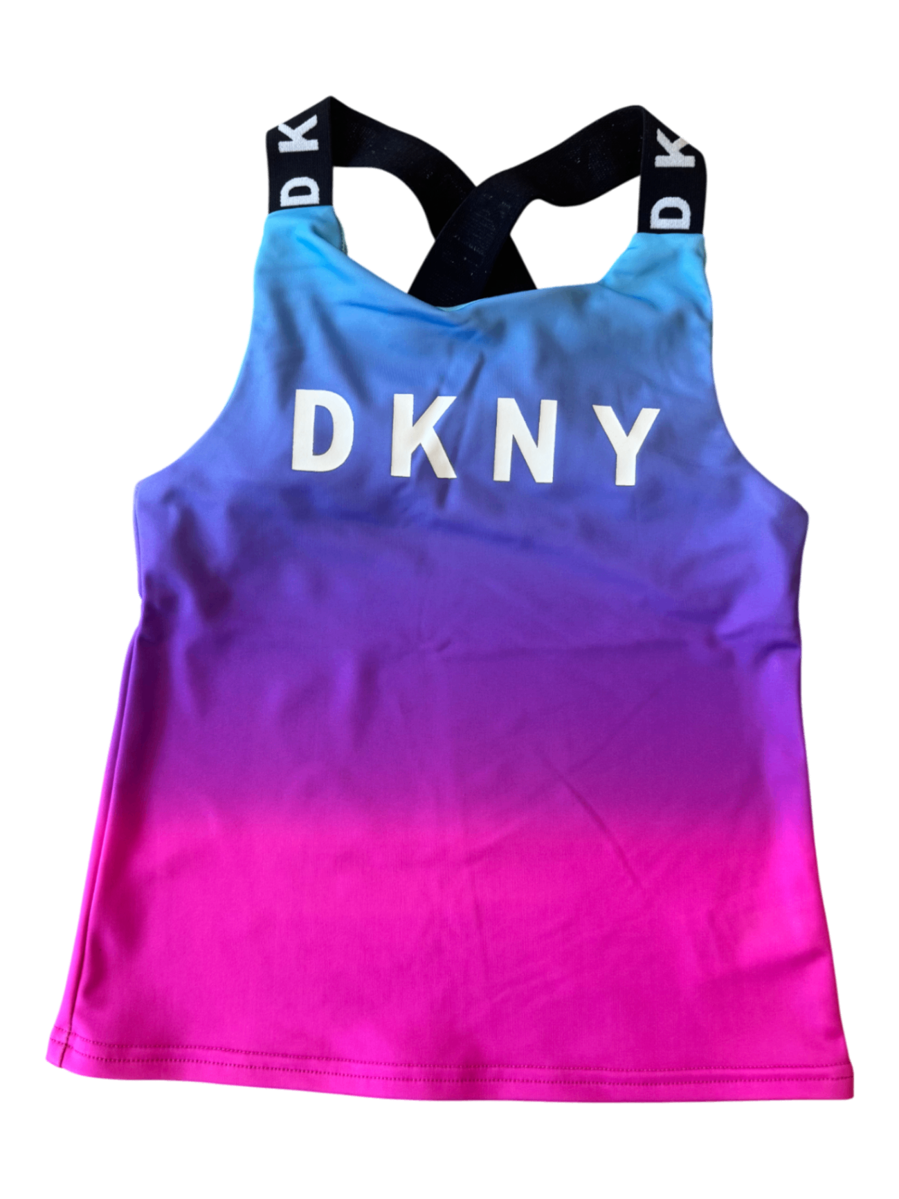 Sport-Top Farbverlauf von Blau zu Pink Gr.128 | DKNY
