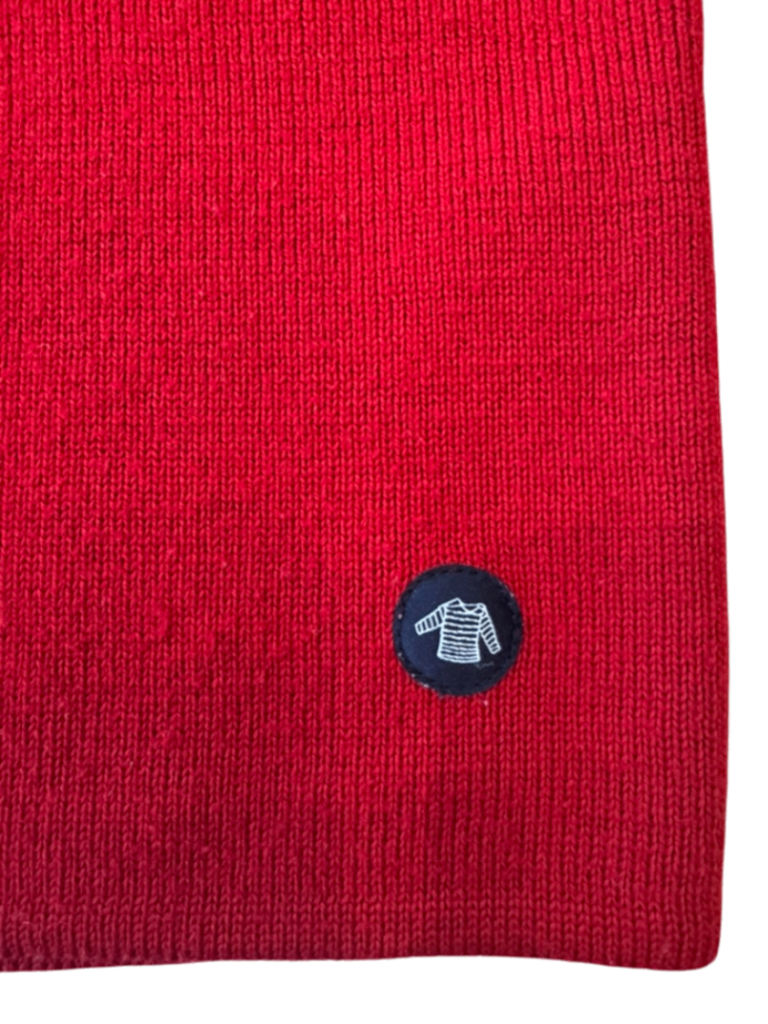 Pullover Rundhals 100% Wolle Rot Gr.10 | Armor Lux