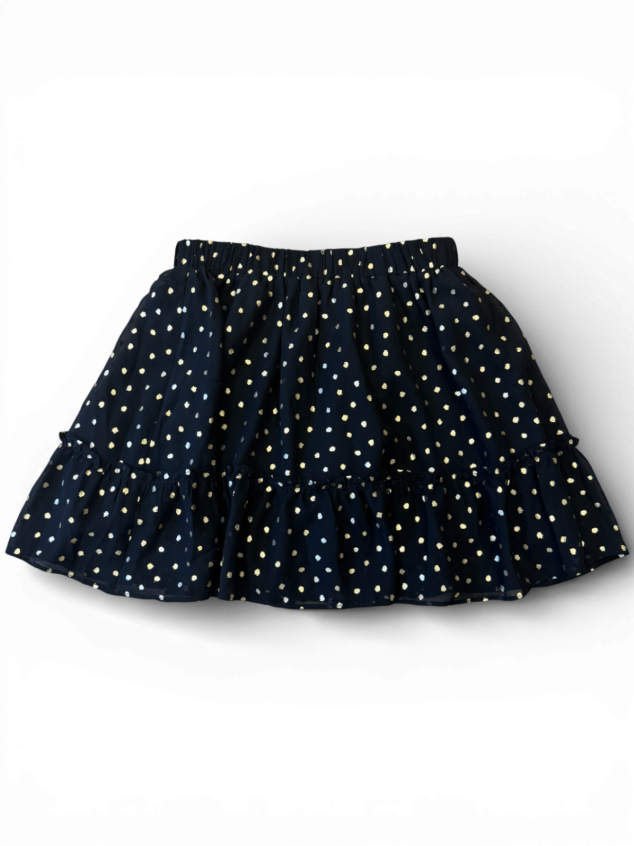 Röcke Schwarz mit goldenen Polkadots Gr.140 | Nik & Nik