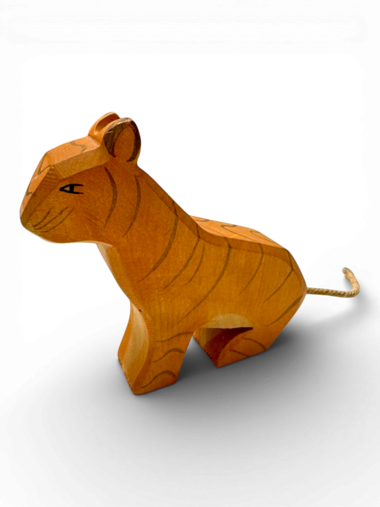 RARITÄT Spielzeugfigur "Tiger klein sitzend" 20105 | Ostheimer