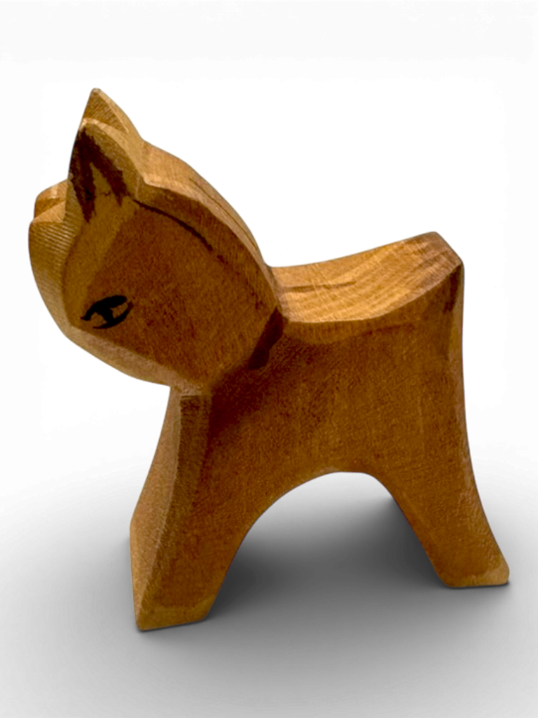 Spielzeugfigur "Katze" stehend | Ostheimer