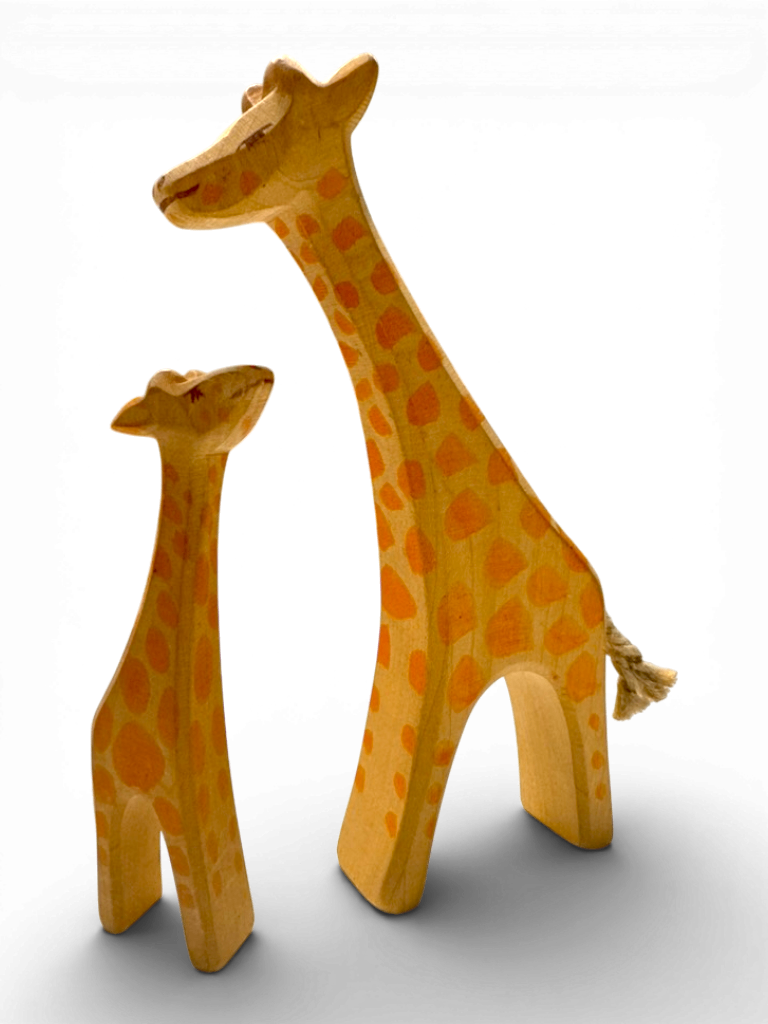 Set "Giraffe stehend und Giraffe Kopf hebend" | Ostheimer