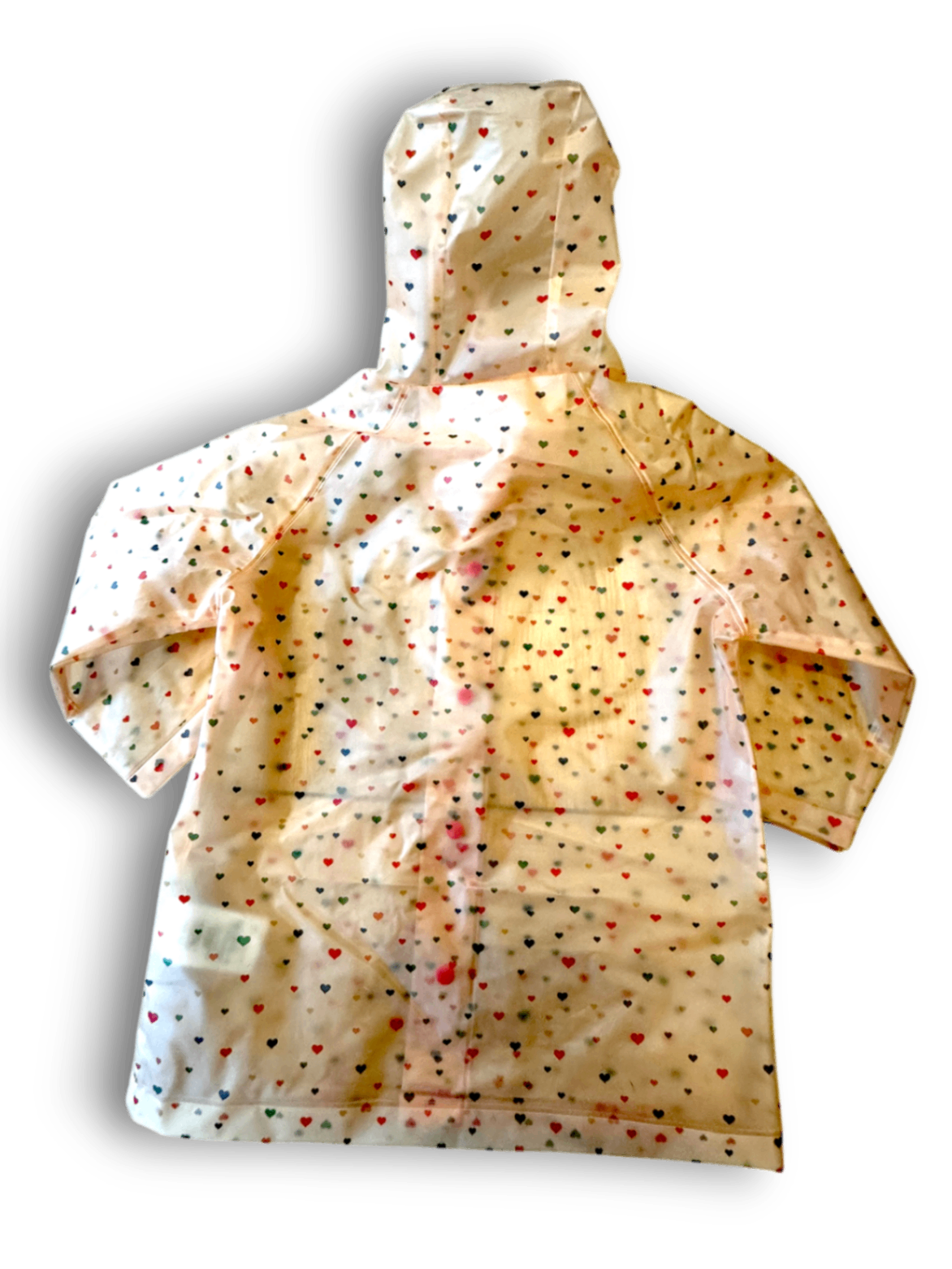 Regenmantel transparent mit Herzchen Gr.104 | konges slojd