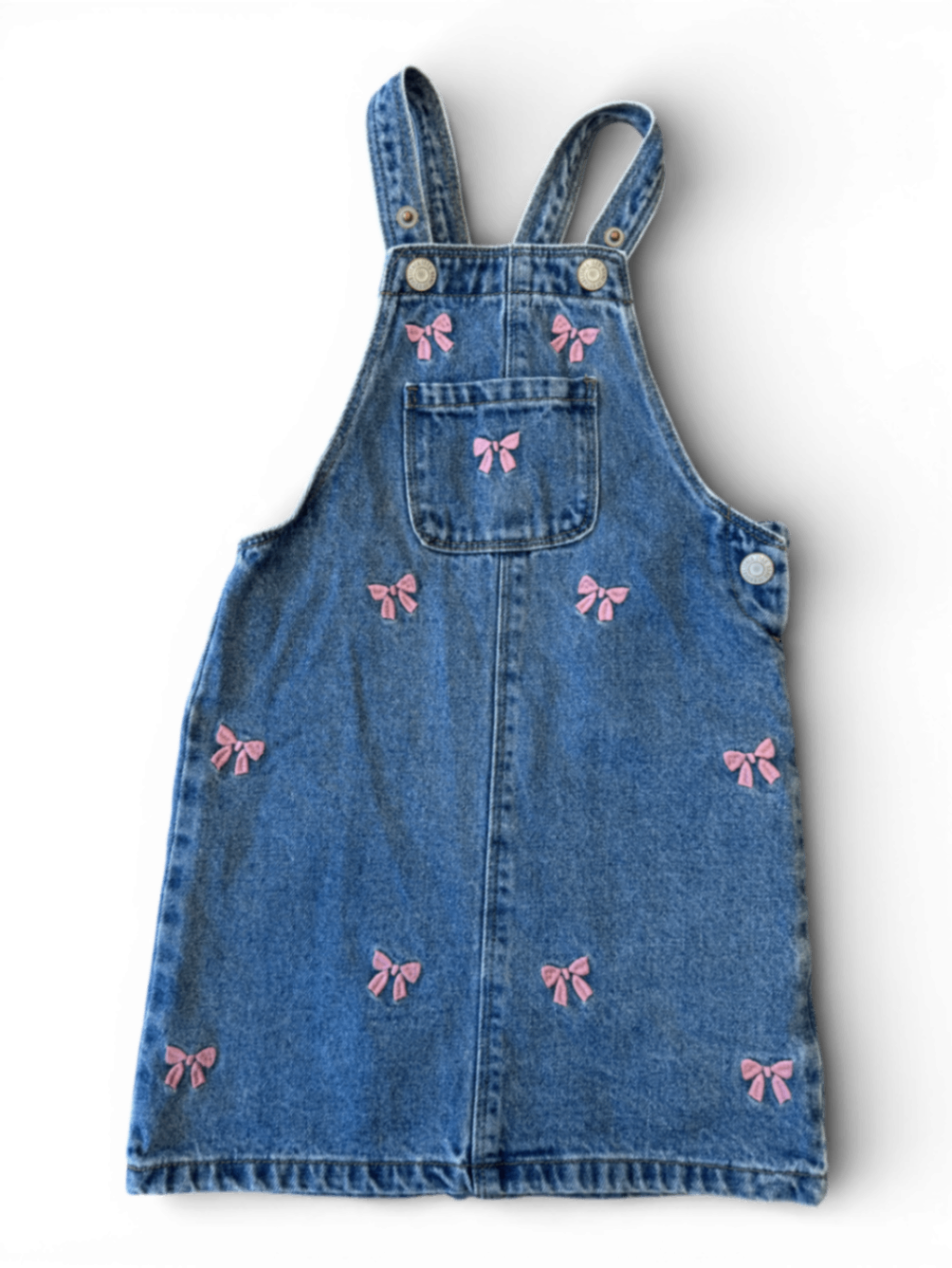 Latzkleid Blau, Rosa Gr.110 | name it