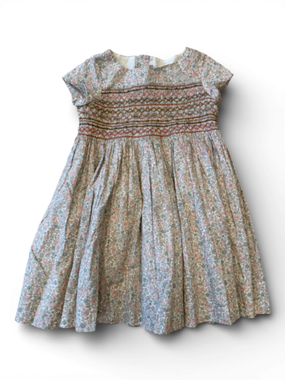 Kleid Mehrfarbig mit floralen Mustern Gr.98/104 | Bonpoint