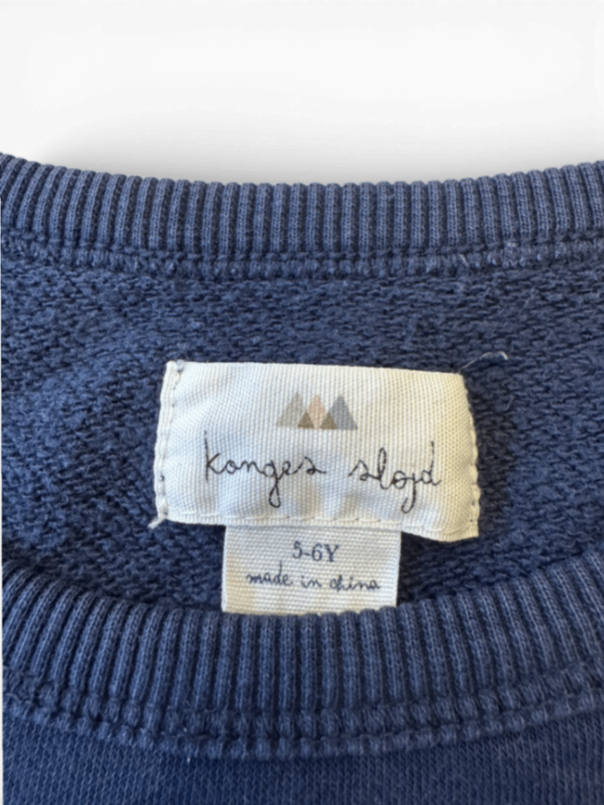 Sweatshirt mit Tiger-?rint Blau, Gold Gr.110/116 | Konges Sløjd