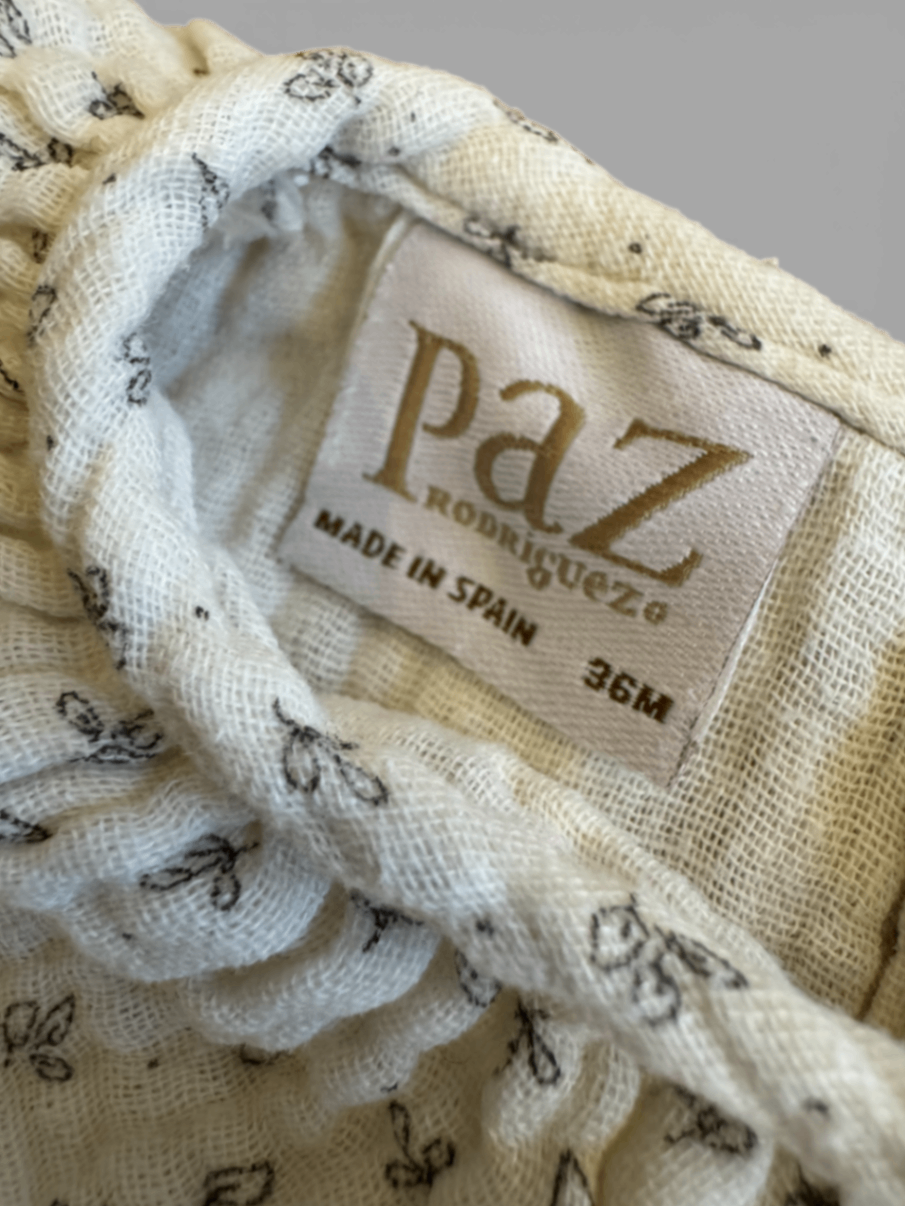 Bluse Nude mit kleinem Blumenmuster Gr.98 | PAZ Rodriquez